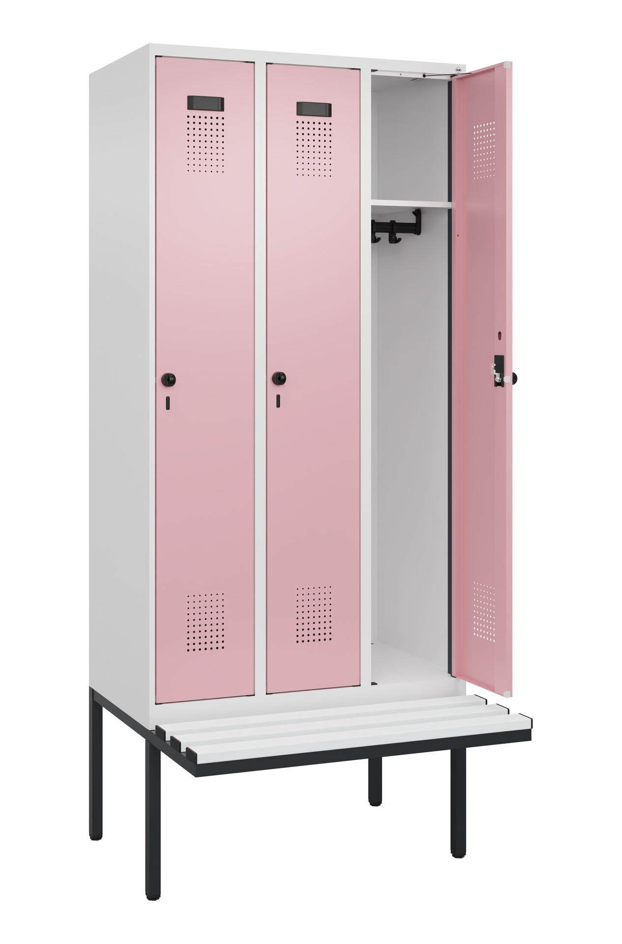 C+P Spind Evolo PLUS, Bank, 3 Abteile, 2120x900x81