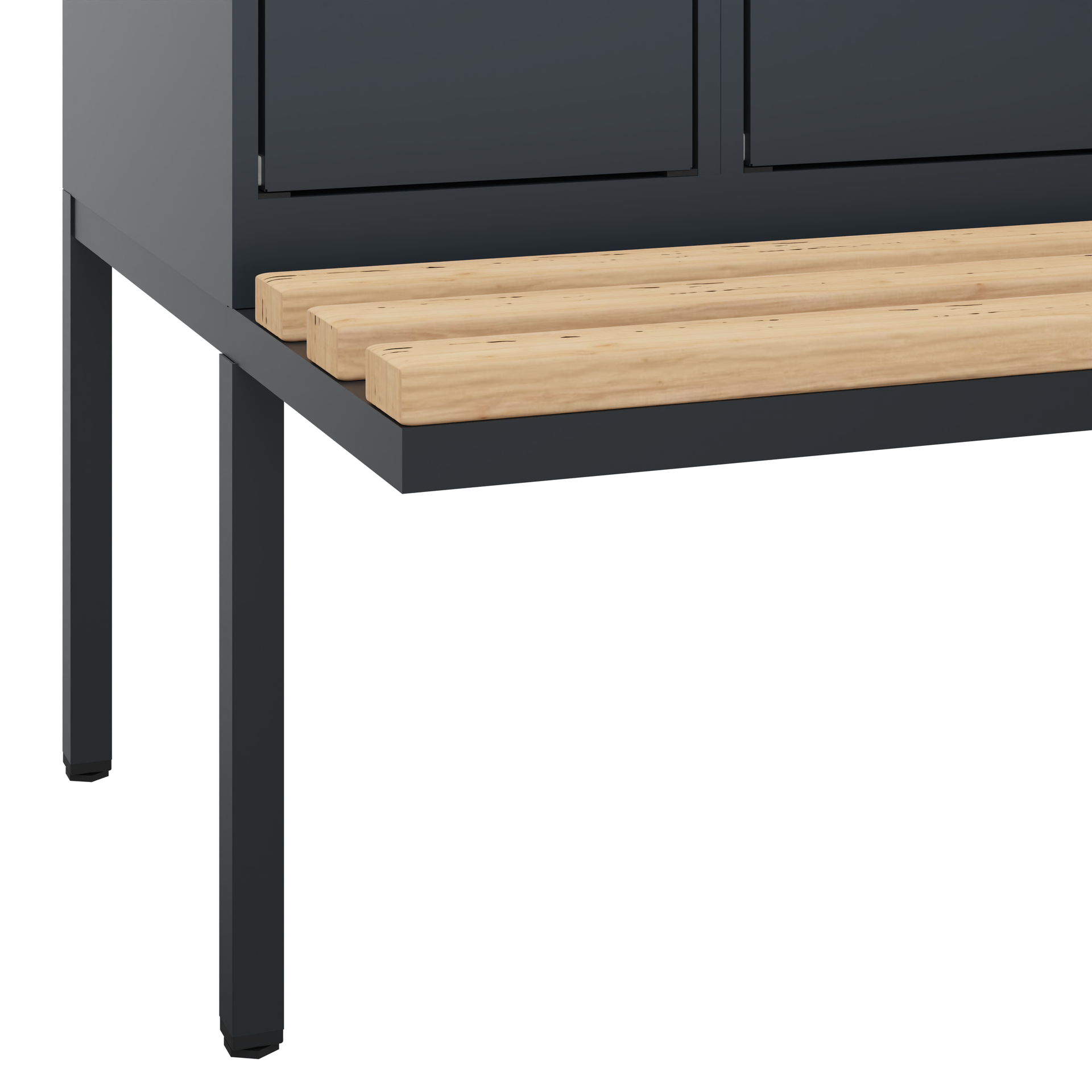 C+P Spind Evolo PLUS, Bank, 2 Abteile, 1950x600x81
