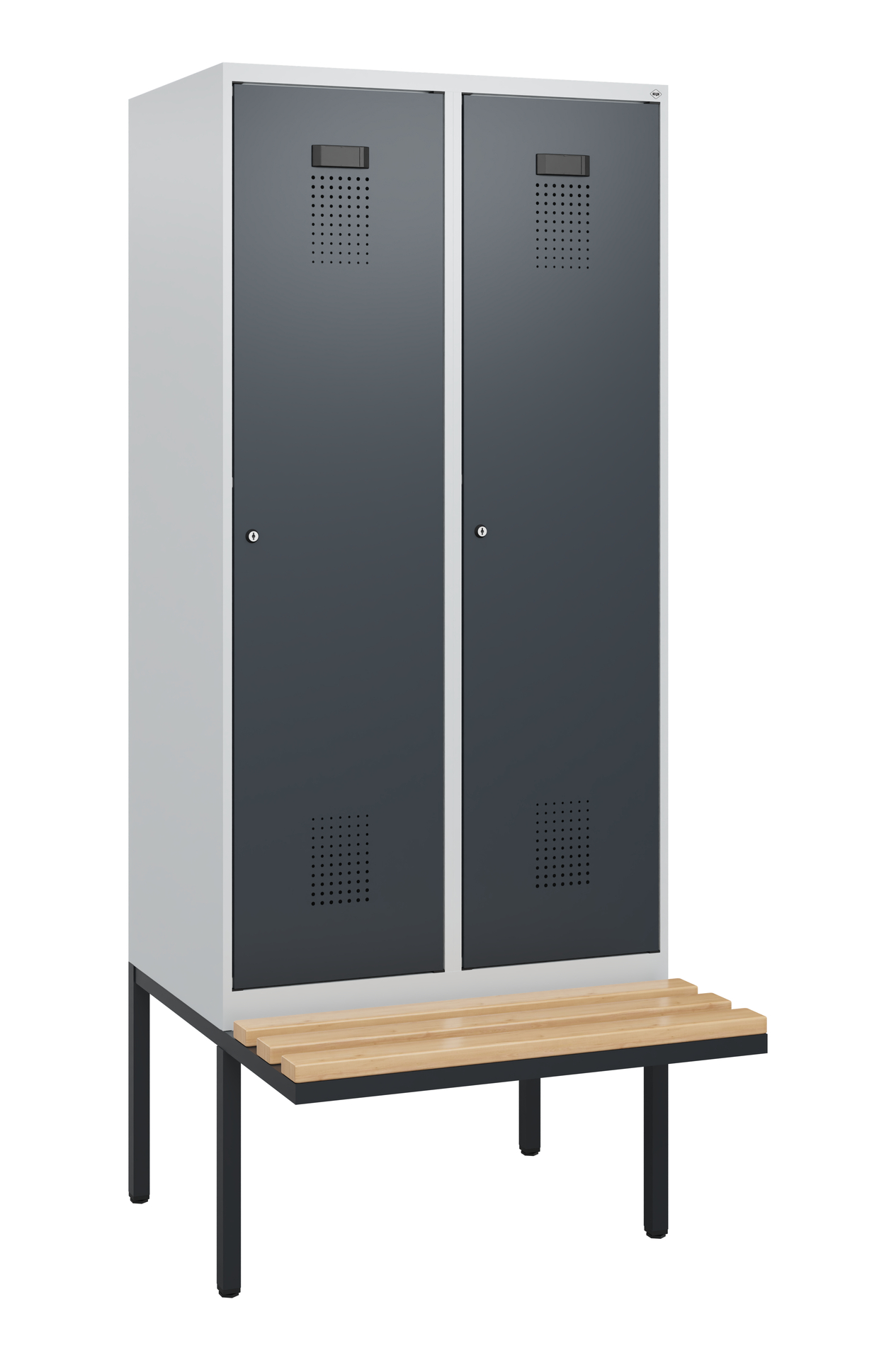 C+P Spind Evolo PLUS, Bank, 2 Abteile, 1950x800x81