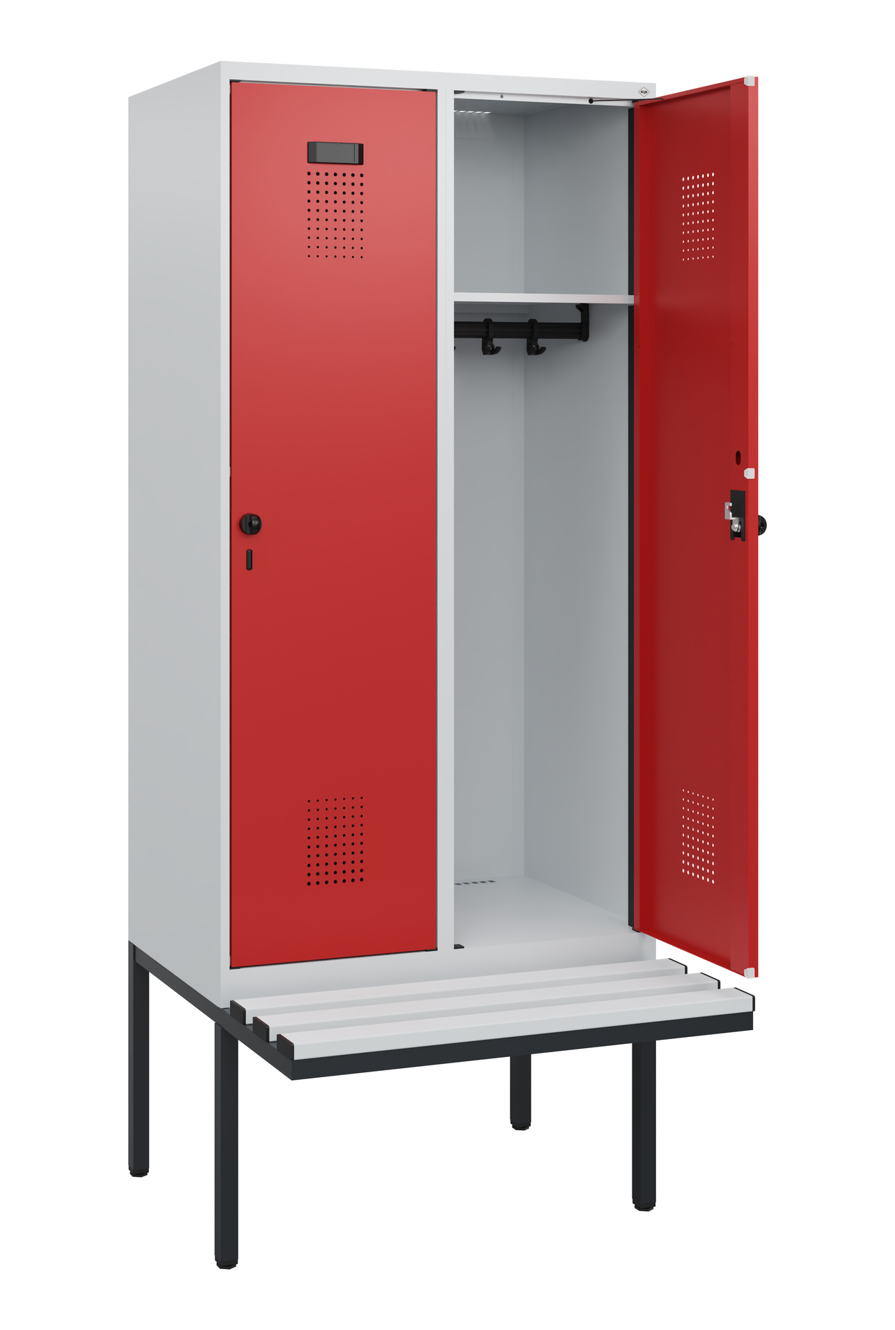 C+P Spind Evolo PLUS, Bank, 2 Abteile, 1950x800x81