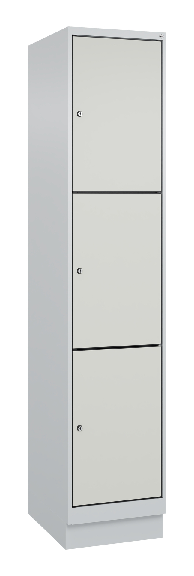 C+P Schlie�fachschrank Evolo PLUS, Sockel, 3 F�cher, 1950x400x500mm