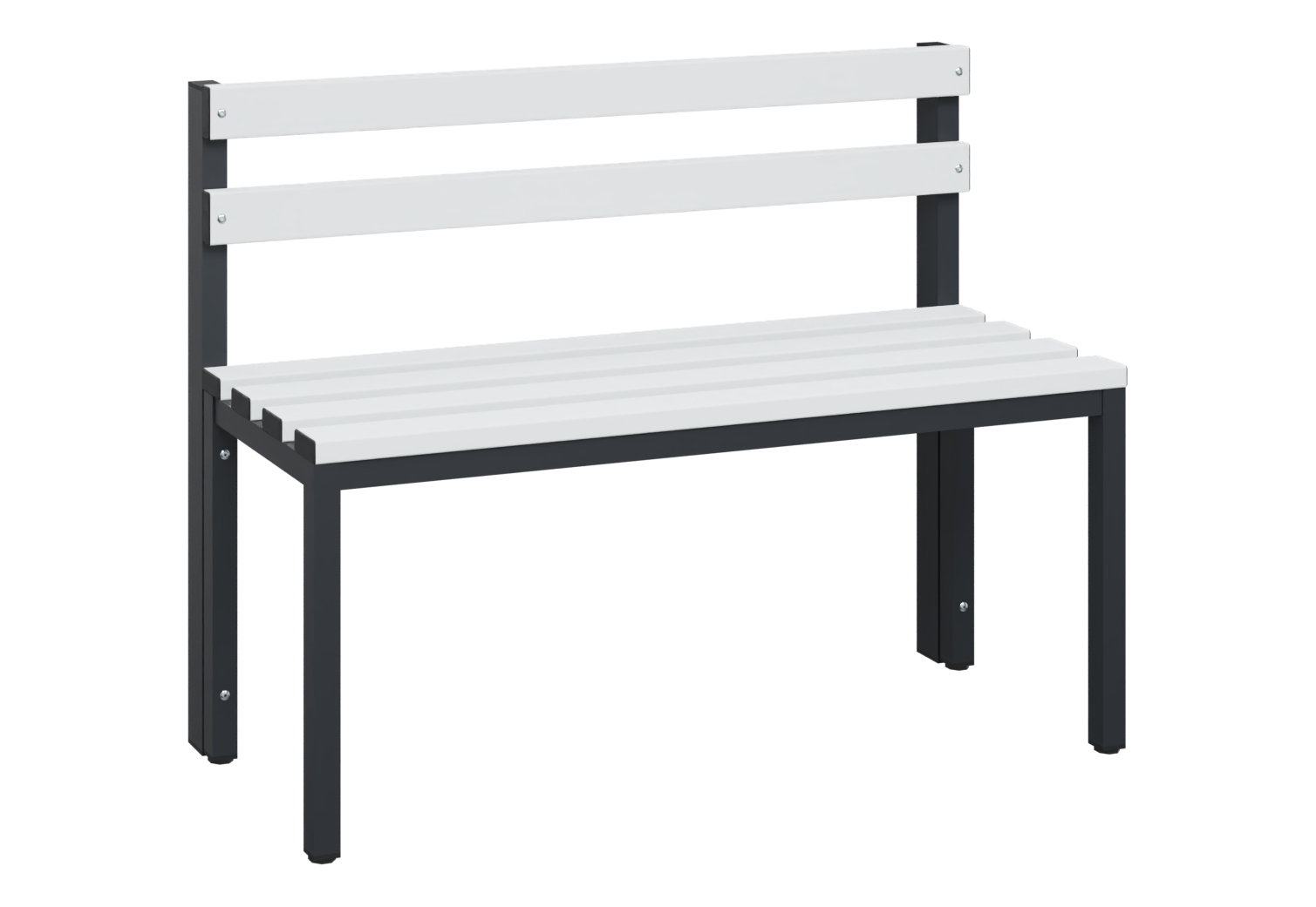 C+P Sitzbank Solid, 774x1000x412mm, 7021/Lichtgrau