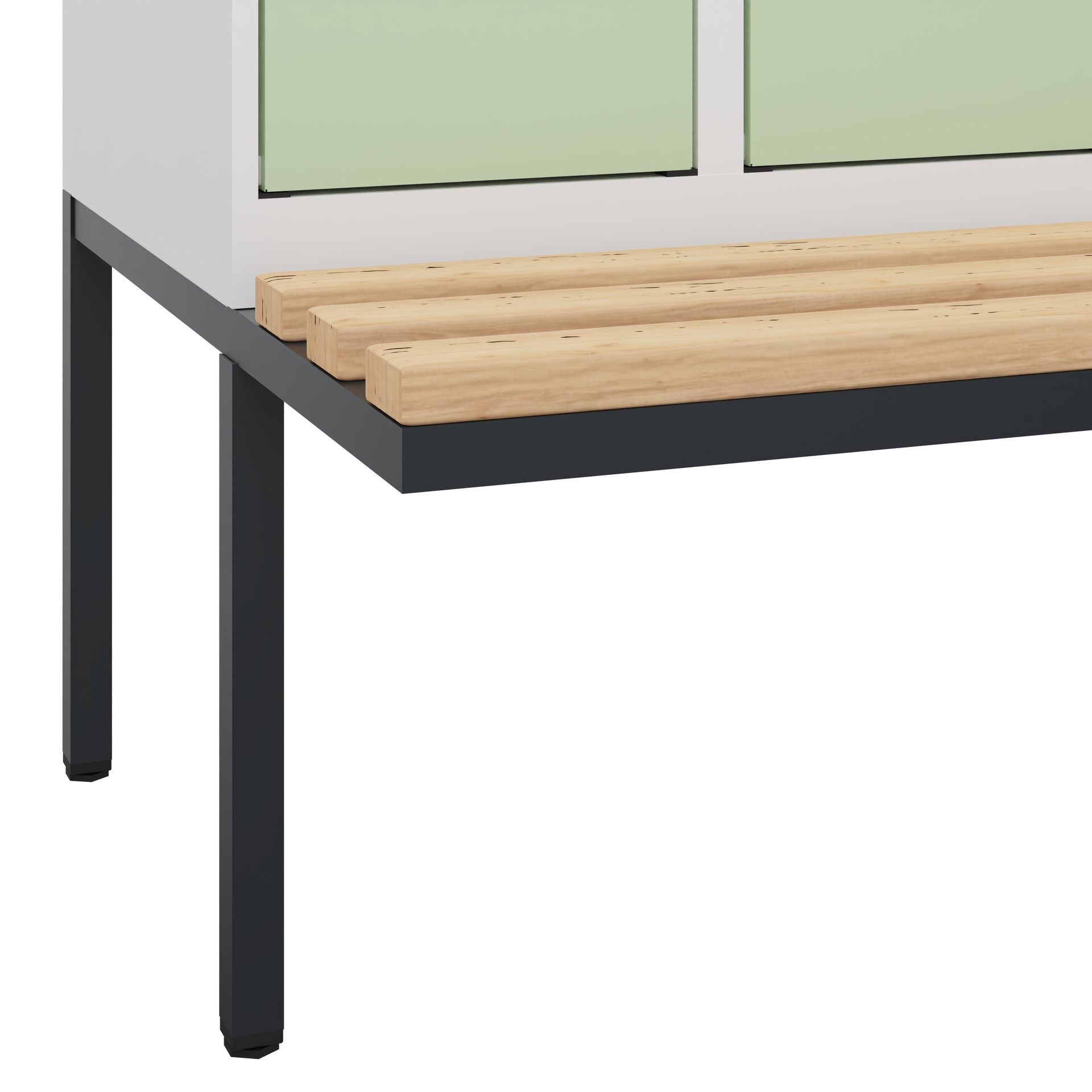 C+P Spind Evolo PLUS, Bank, 2 Abteile, 1950x600x81