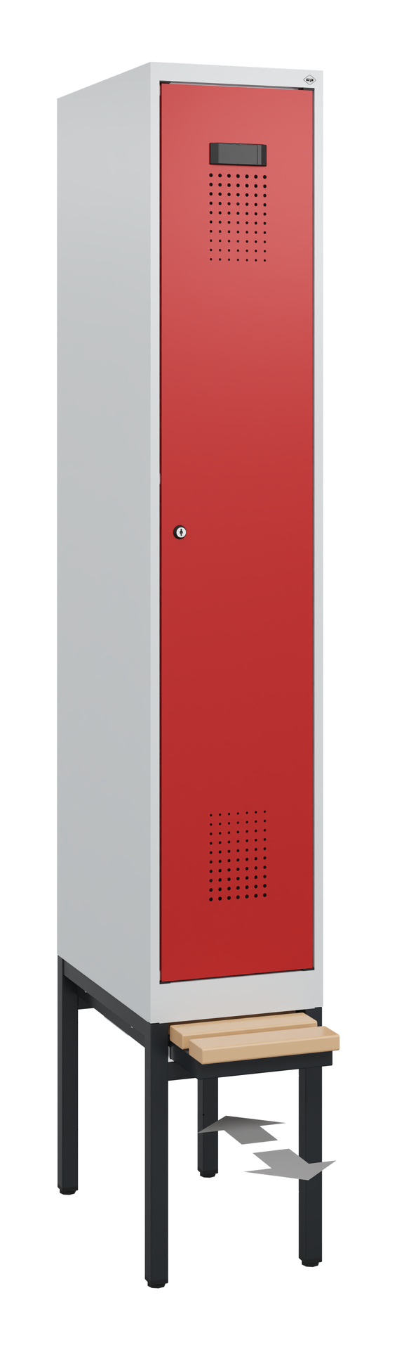 C+P Spind Evolo PLUS, Bank, 1 Abteil, 1950x300x815mm