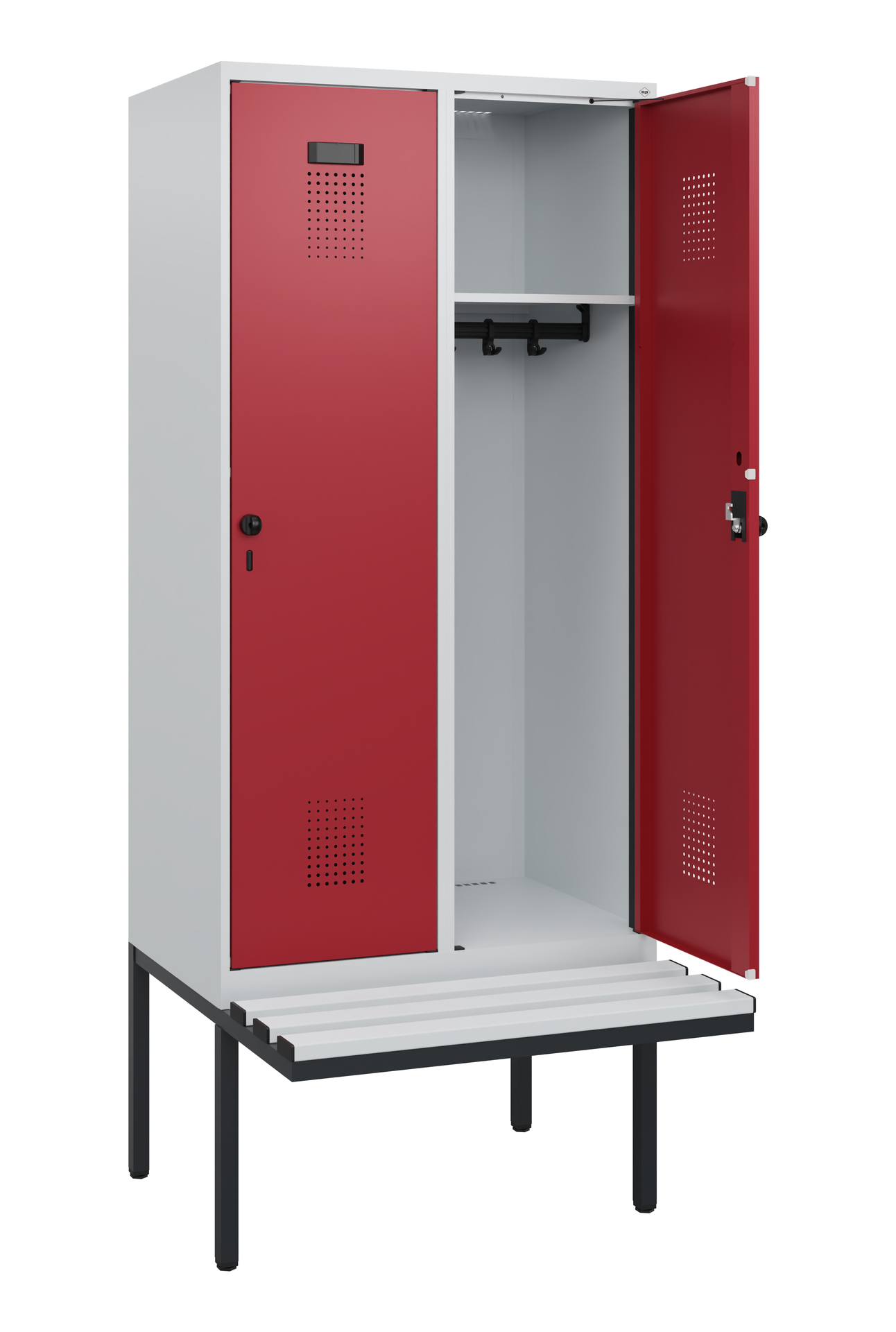 C+P Spind Evolo PLUS, Bank, 2 Abteile, 1950x800x81