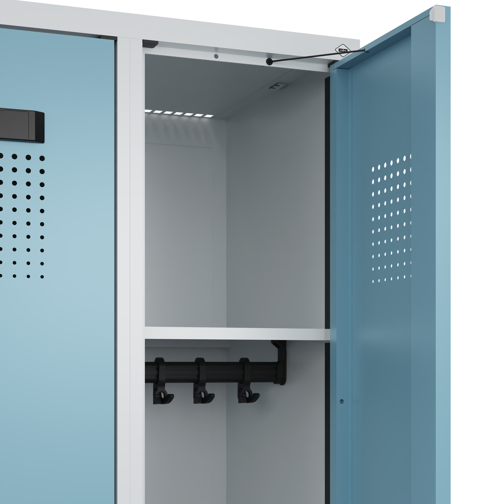 C+P Spind Evolo PLUS, Bank, 3 Abteile, 1950x900x815mm