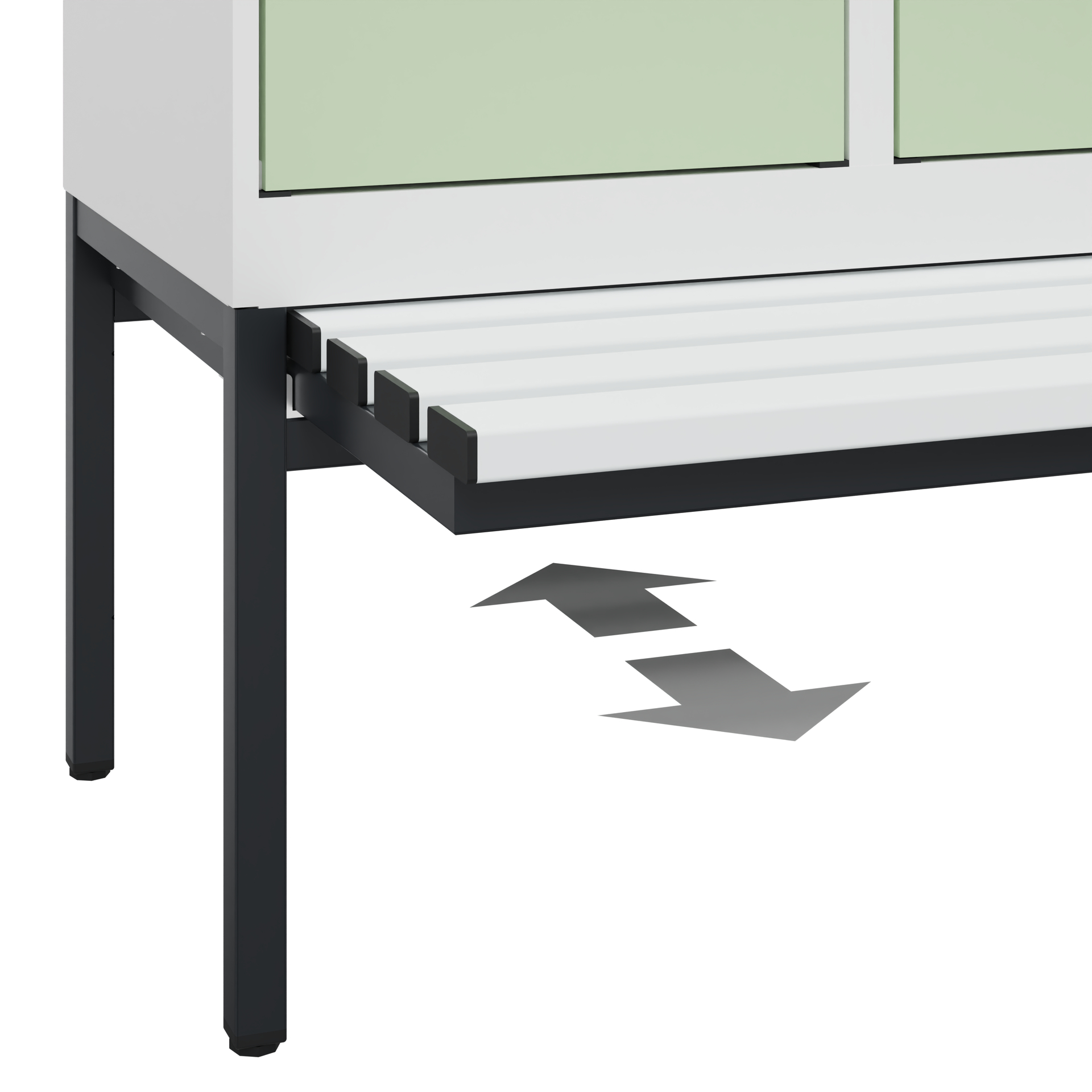 C+P Spind Evolo PLUS, Bank, 3 Abteile, 2120x1200x815mm