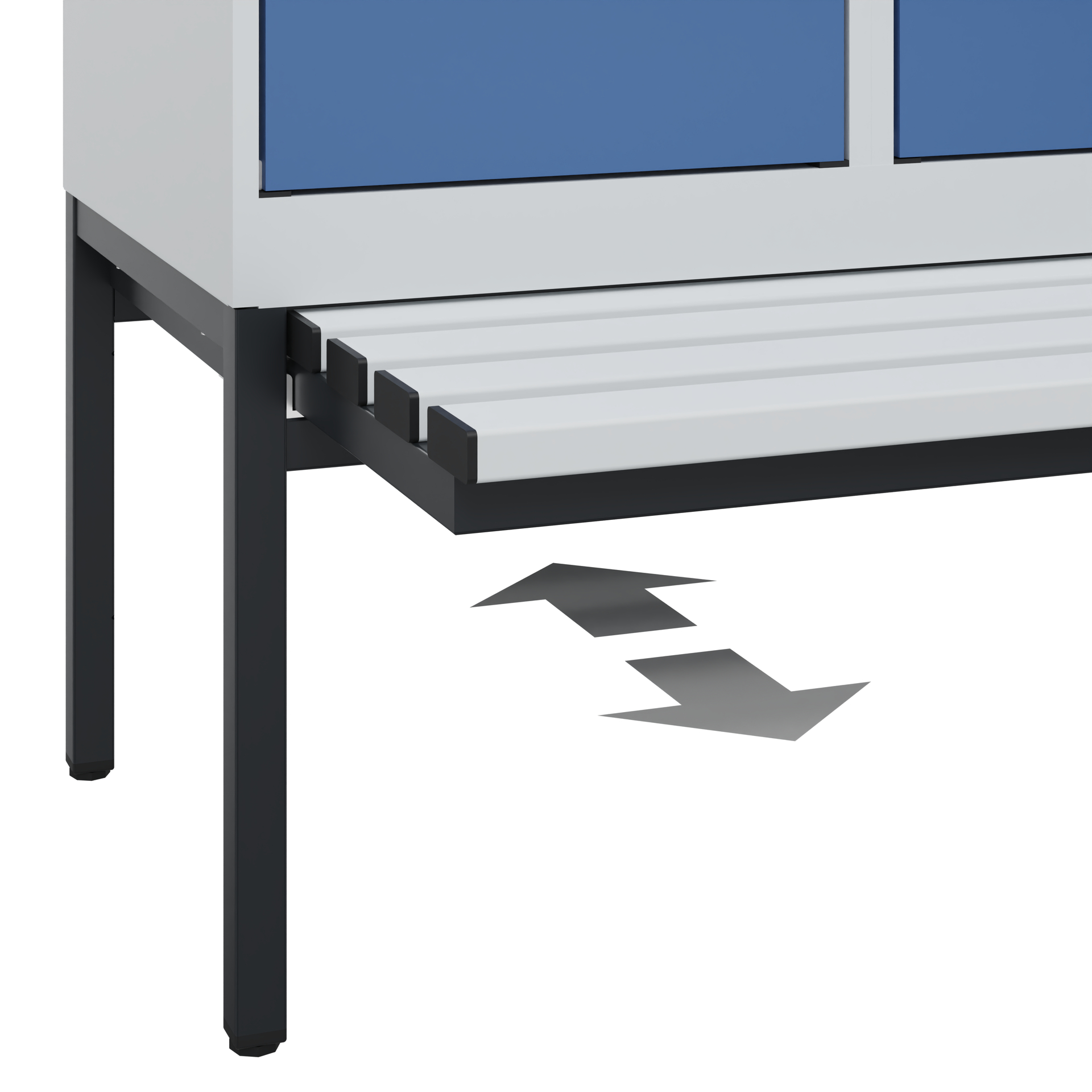 C+P Spind Evolo PLUS, Bank, 1 Abteil, 2120x400x815mm