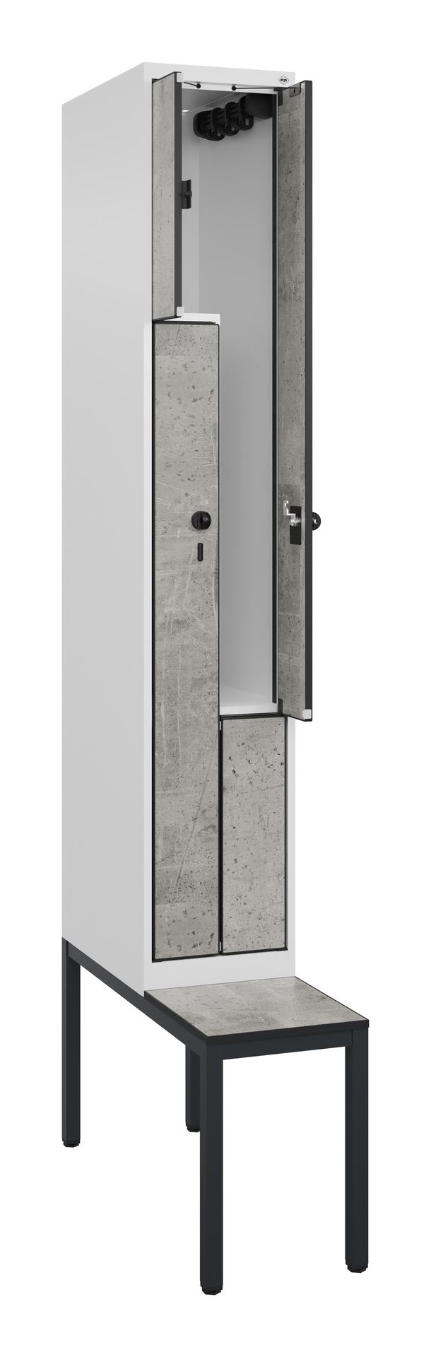 C+P Z-Spind Evolo PLUS, Bank, 2 F�cher, 2120x300x815mm C+P Z-Spind Evolo PLUS, Bank, 2 F�cher, 2120x300x815mm