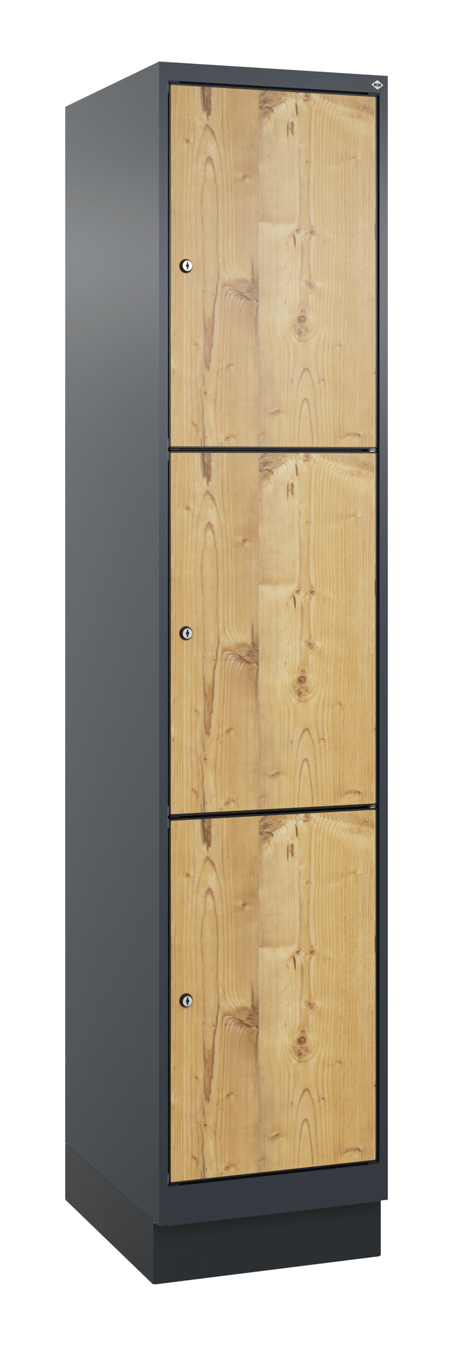 C+P Schlie�fachschrank Evolo PLUS, Sockel, 3 F�cher, 1950x400x500mm