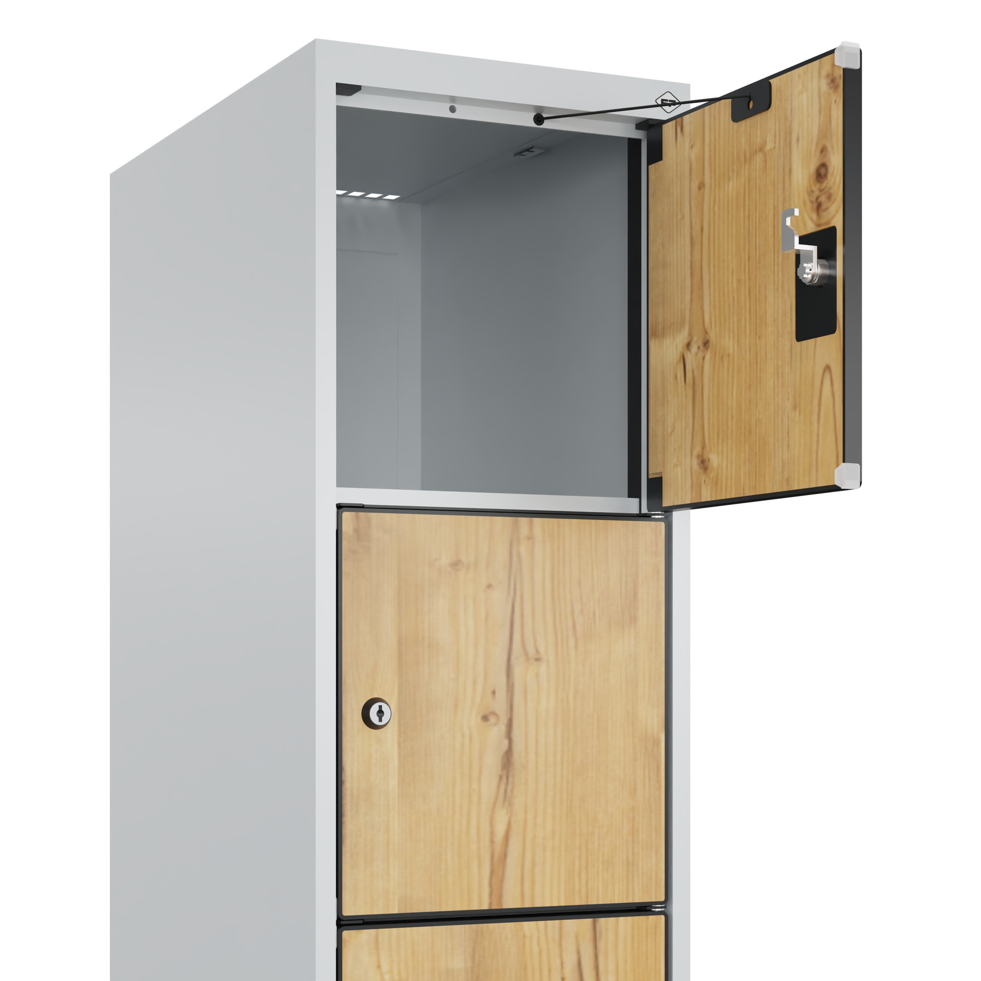 C+P Schlie�fachschrank Evolo PLUS, 6 F�cher, 1850x300x500mm
