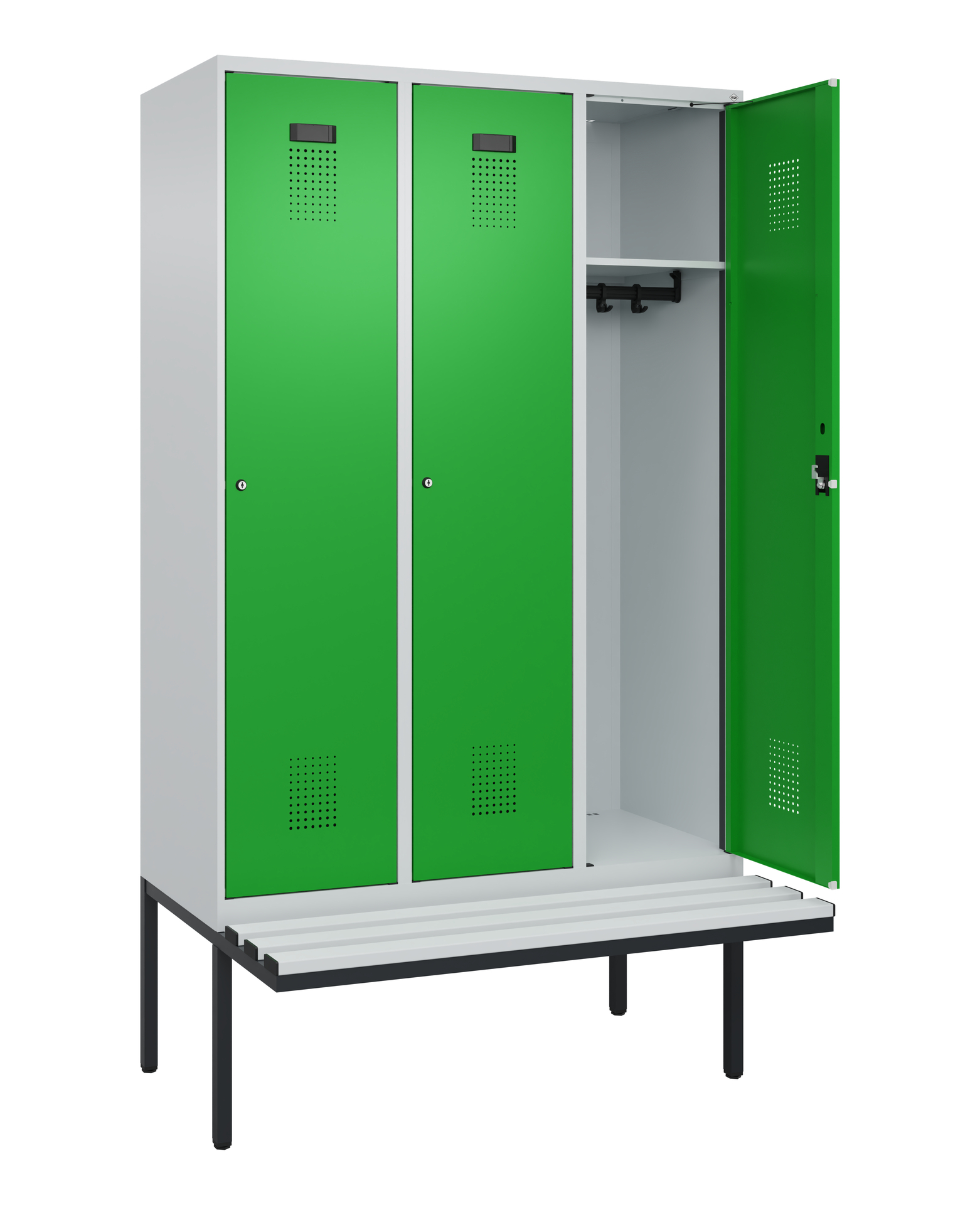 C+P Spind Evolo PLUS, Bank, 3 Abteile, 2120x1200x8
