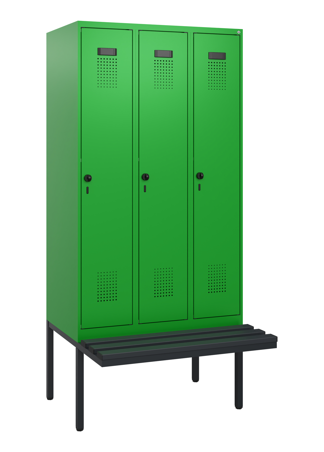 C+P Spind Evolo PLUS, Bank, 3 Abteile, 1950x900x81