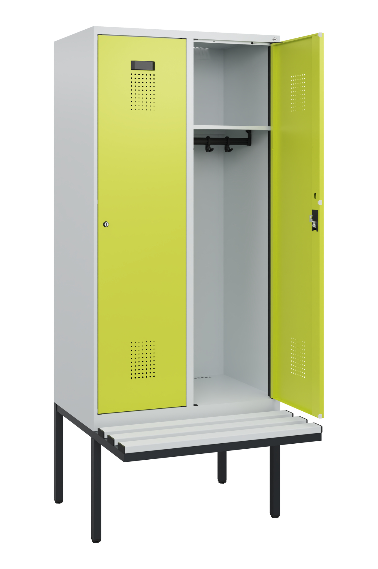 C+P Spind Evolo PLUS, Bank, 2 Abteile, 1950x800x81
