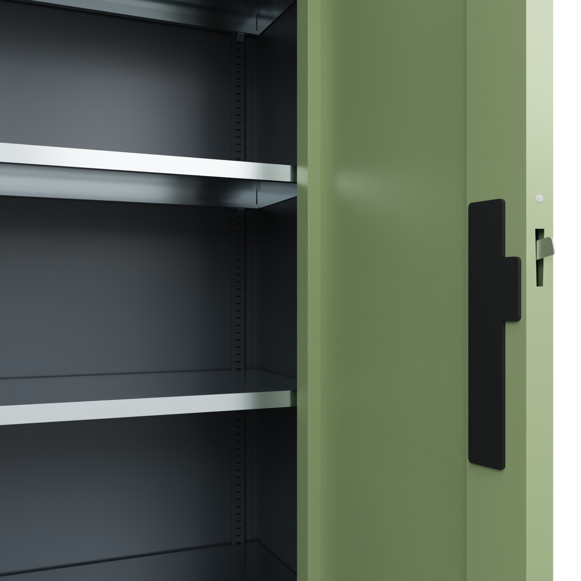 C+P Schwerlastschrank, Acurado, 1950x1500x400mm, 7016/6021