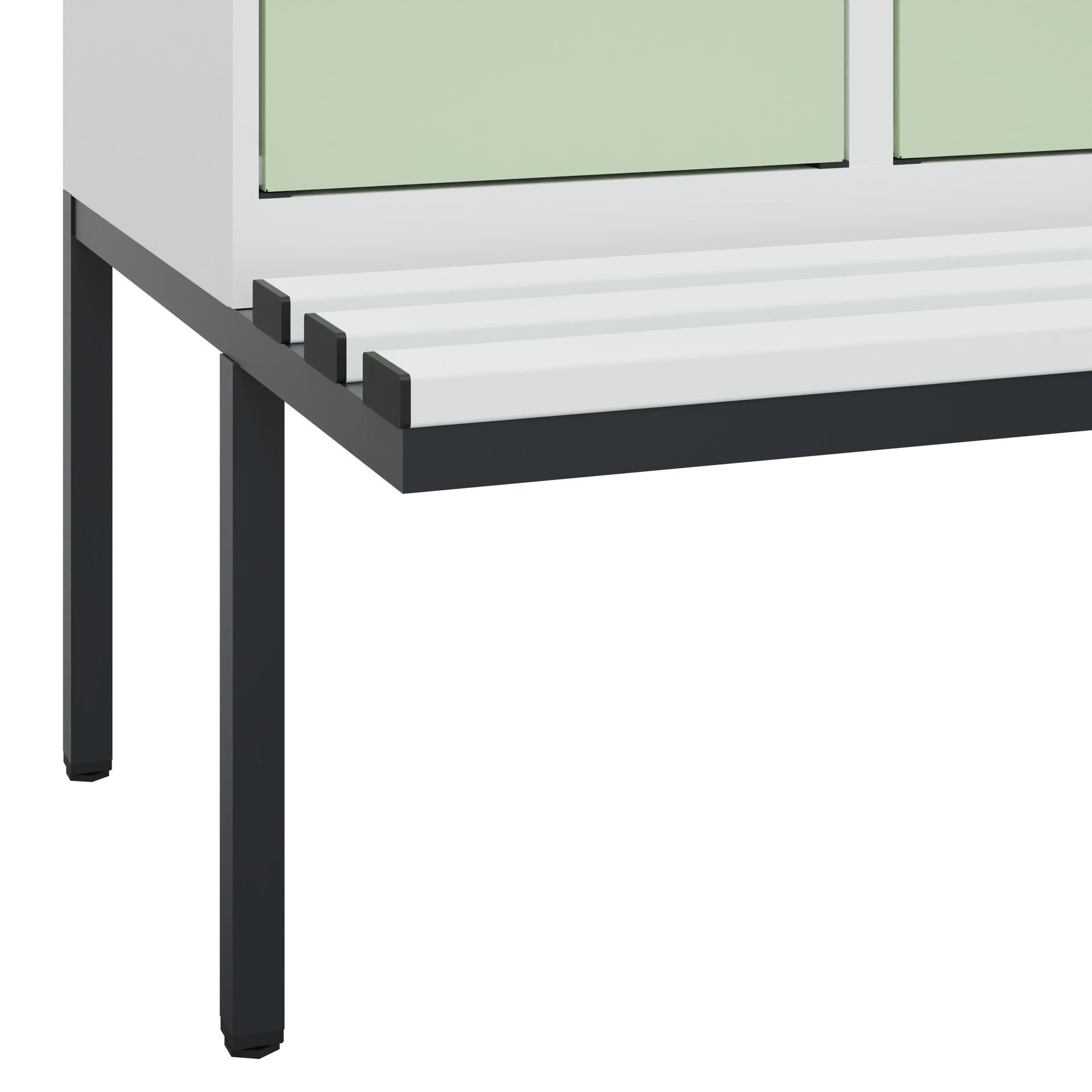 C+P Spind Evolo PLUS, Bank, 3 Abteile, 1950x1200x8