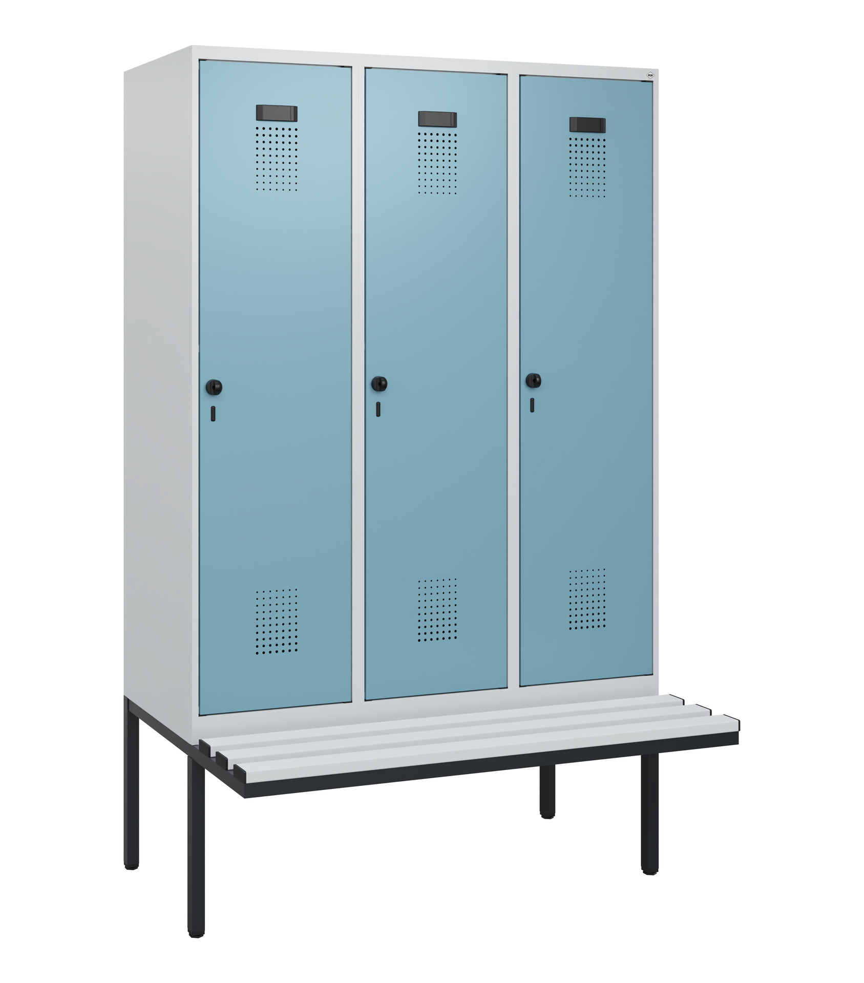 C+P Spind Evolo PLUS, Bank, 3 Abteile, 1950x1200x8