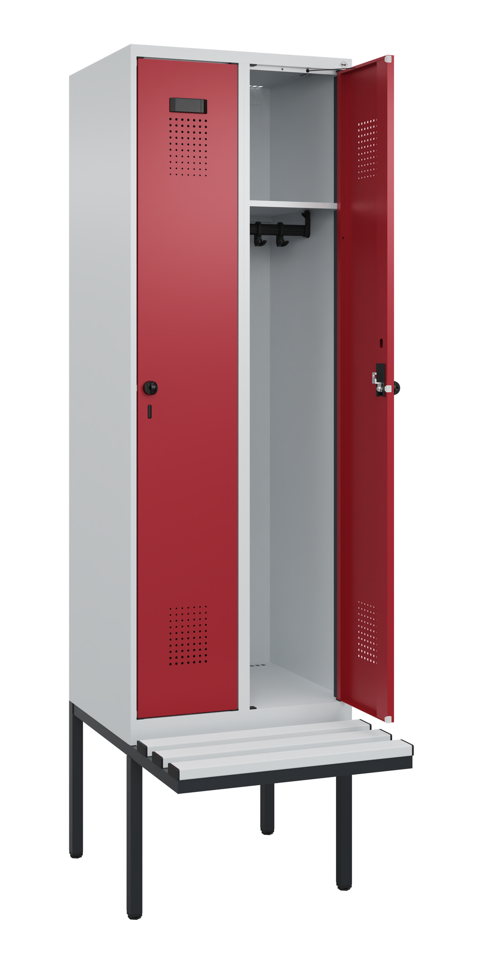 C+P Spind Evolo PLUS, Bank, 2 Abteil, 2120x600x815