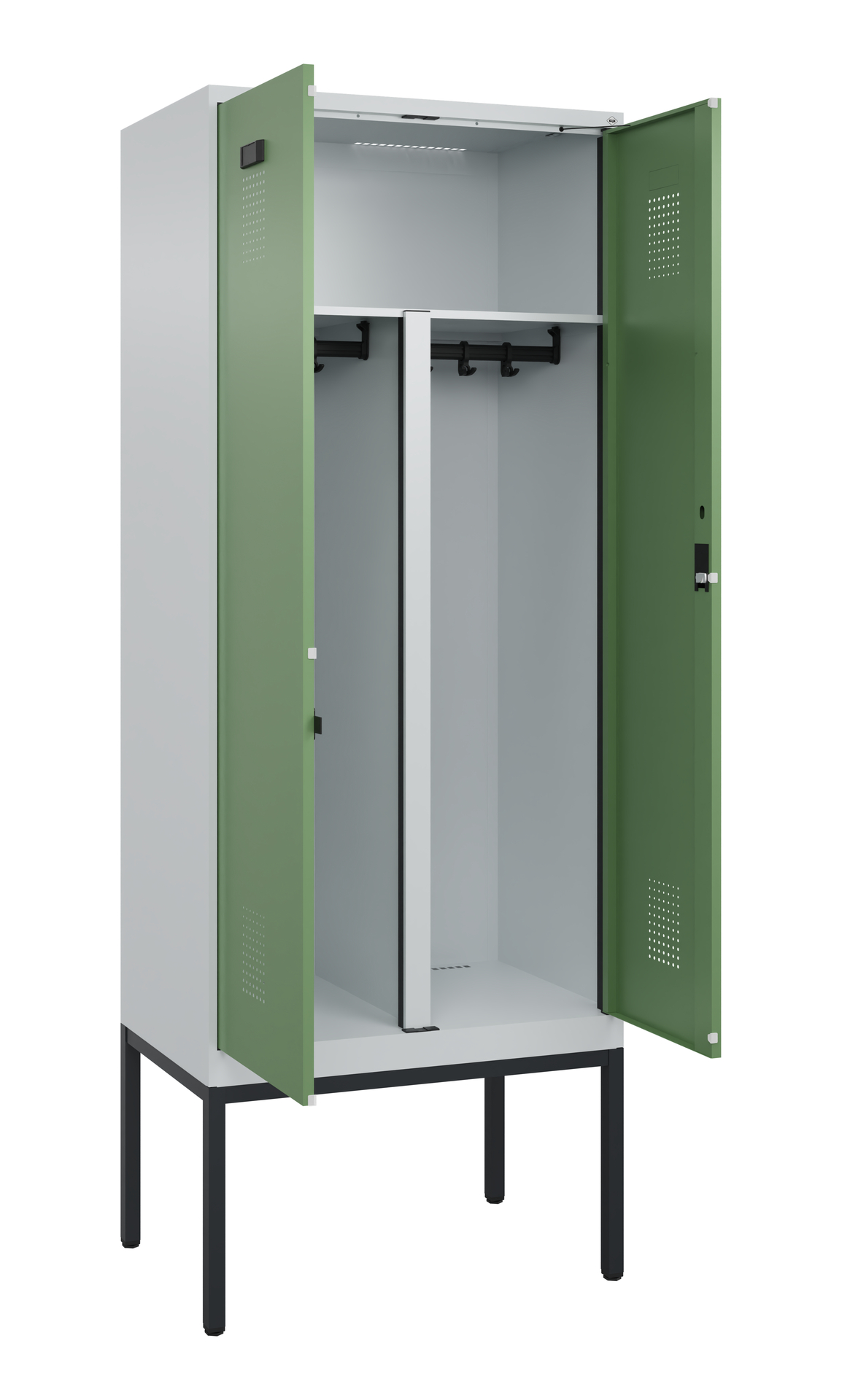 C+P PSA Doppel-Spind Evolo PLUS, Gestell, 2 Abteil