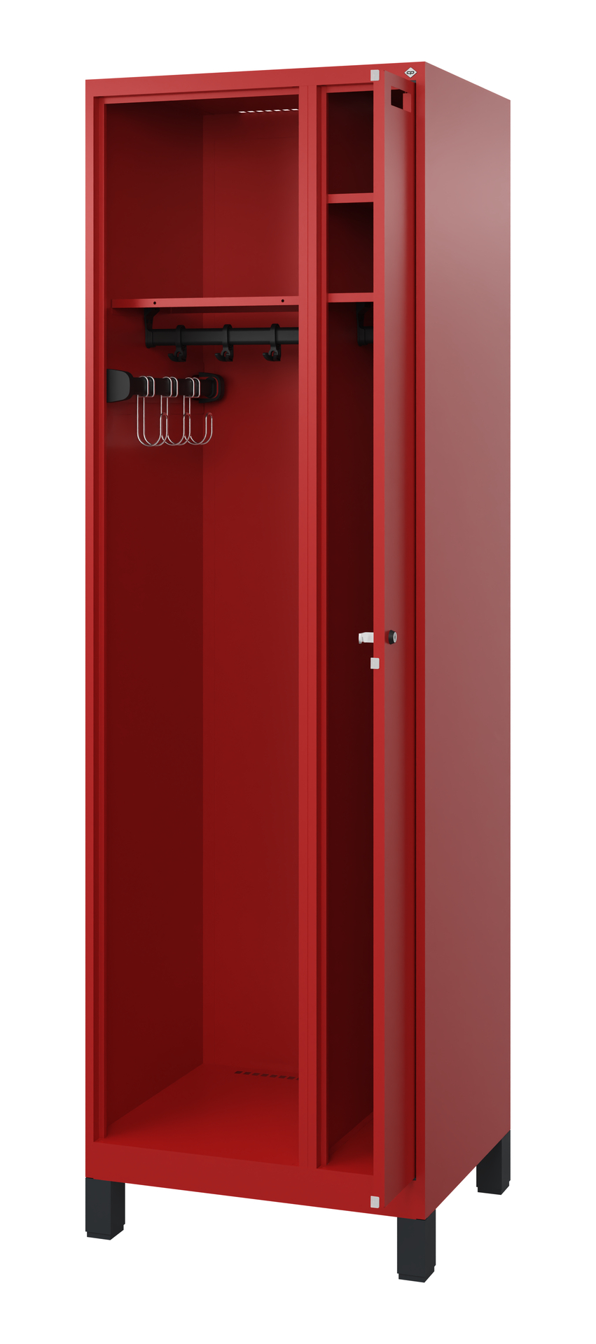 C+P Feuerwehrspind Kombi, 1 Abteil, 1850x600x500mm