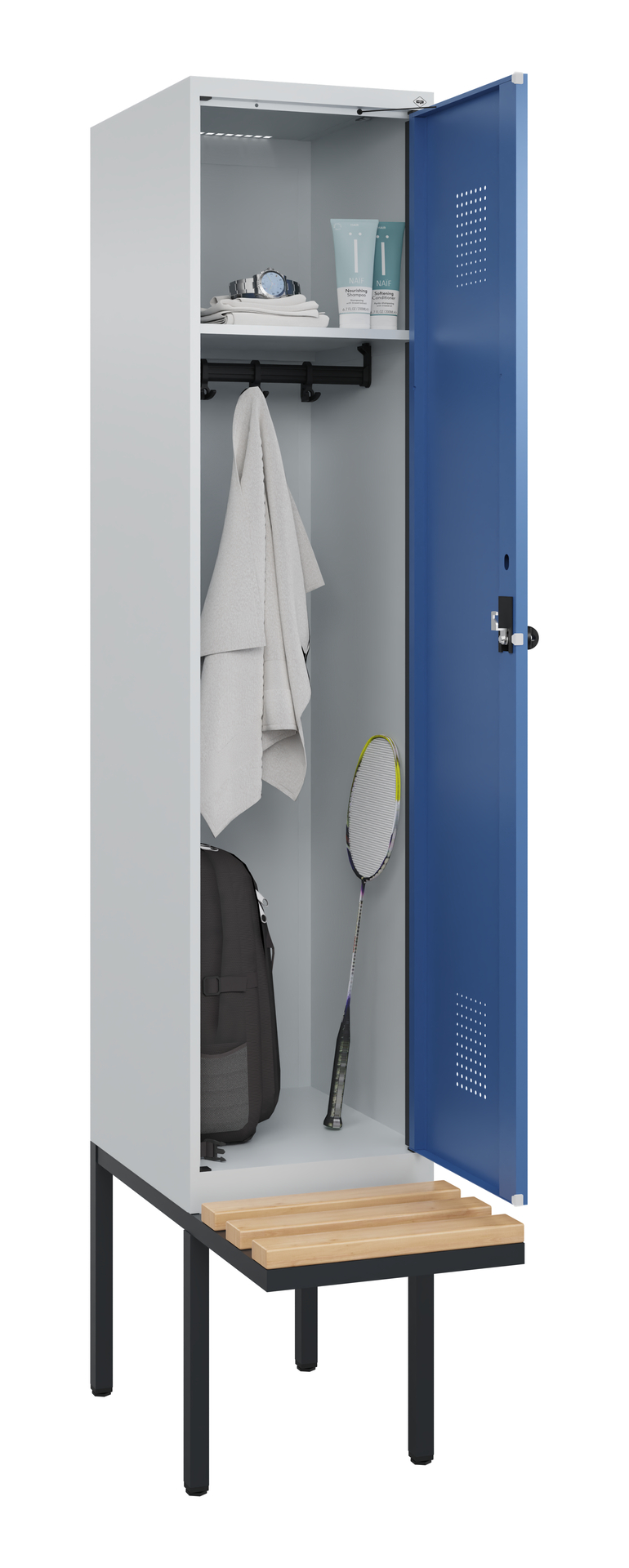 C+P Spind Evolo PLUS, Bank, 1 Abteile, 2120x400x81