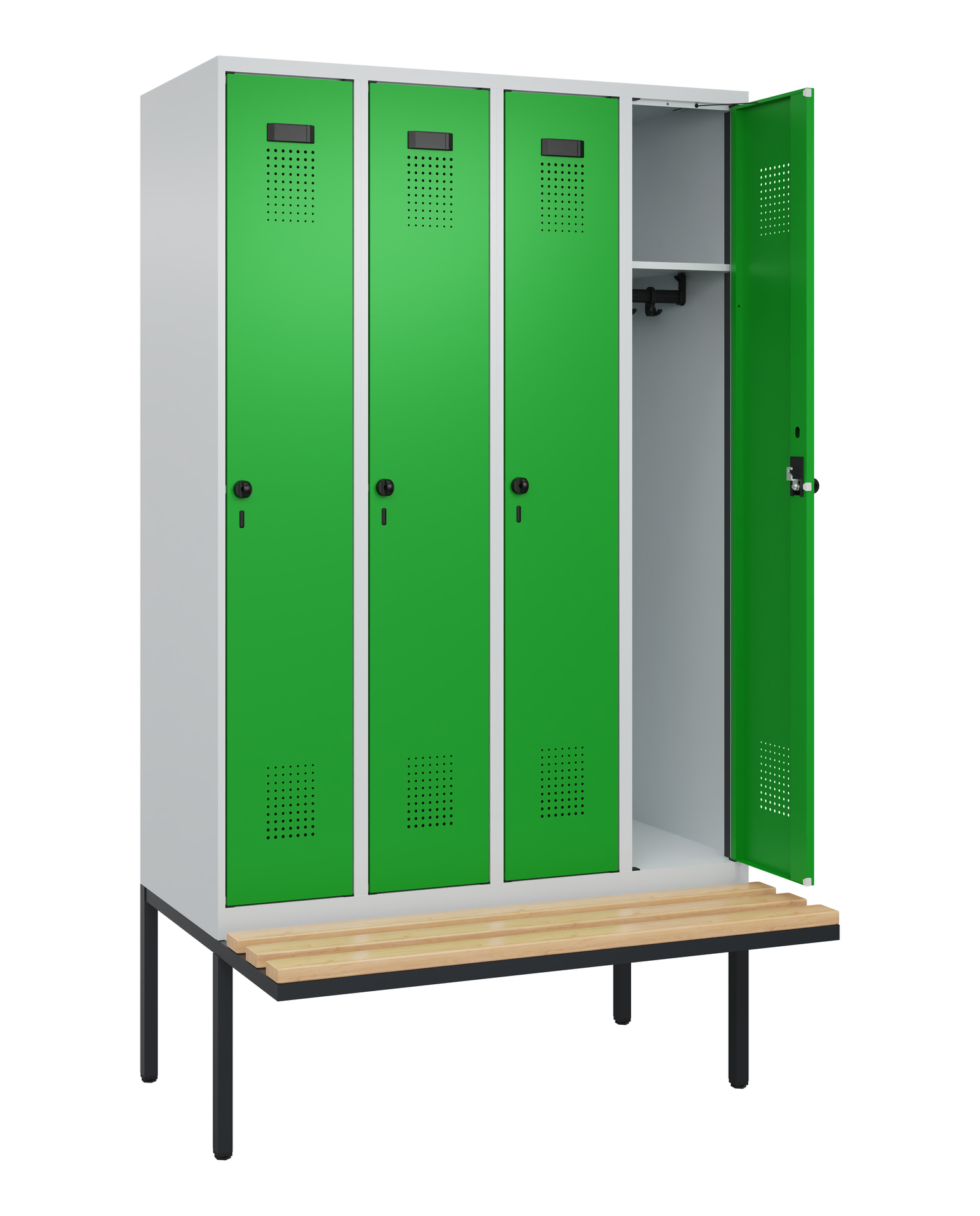C+P Spind Evolo PLUS, Bank, 4 Abteile, 2120x1200x8