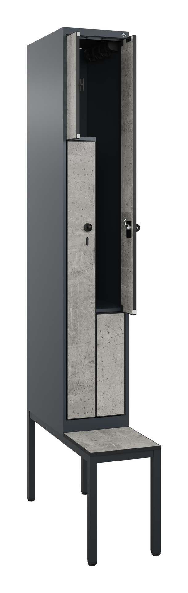 C+P Z-Spind Evolo PLUS, Bank, 2 F�cher, 2120x300x815mm C+P Z-Spind Evolo PLUS, Bank, 2 F�cher, 2120x300x815mm