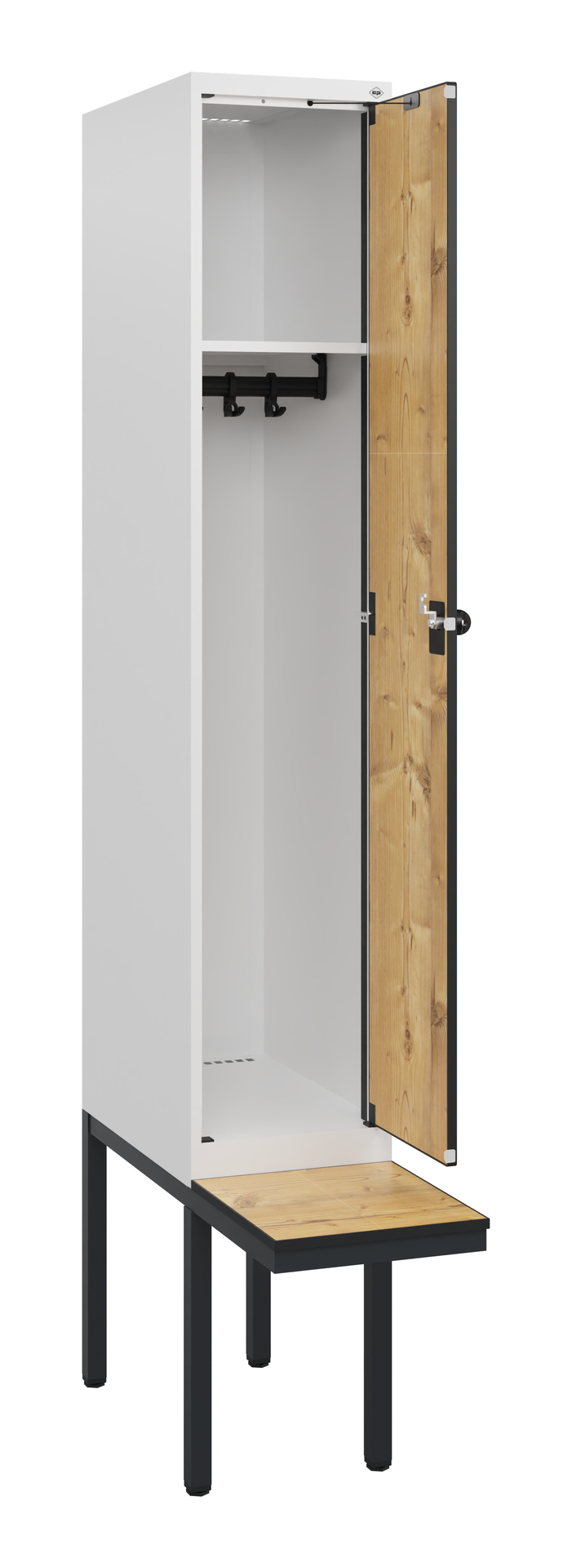 C+P Spind Evolo PLUS, Bank, 1 Abteil, 1950x300x815mm C+P Spind Evolo PLUS, Bank, 1 Abteil, 1950x300x815mm