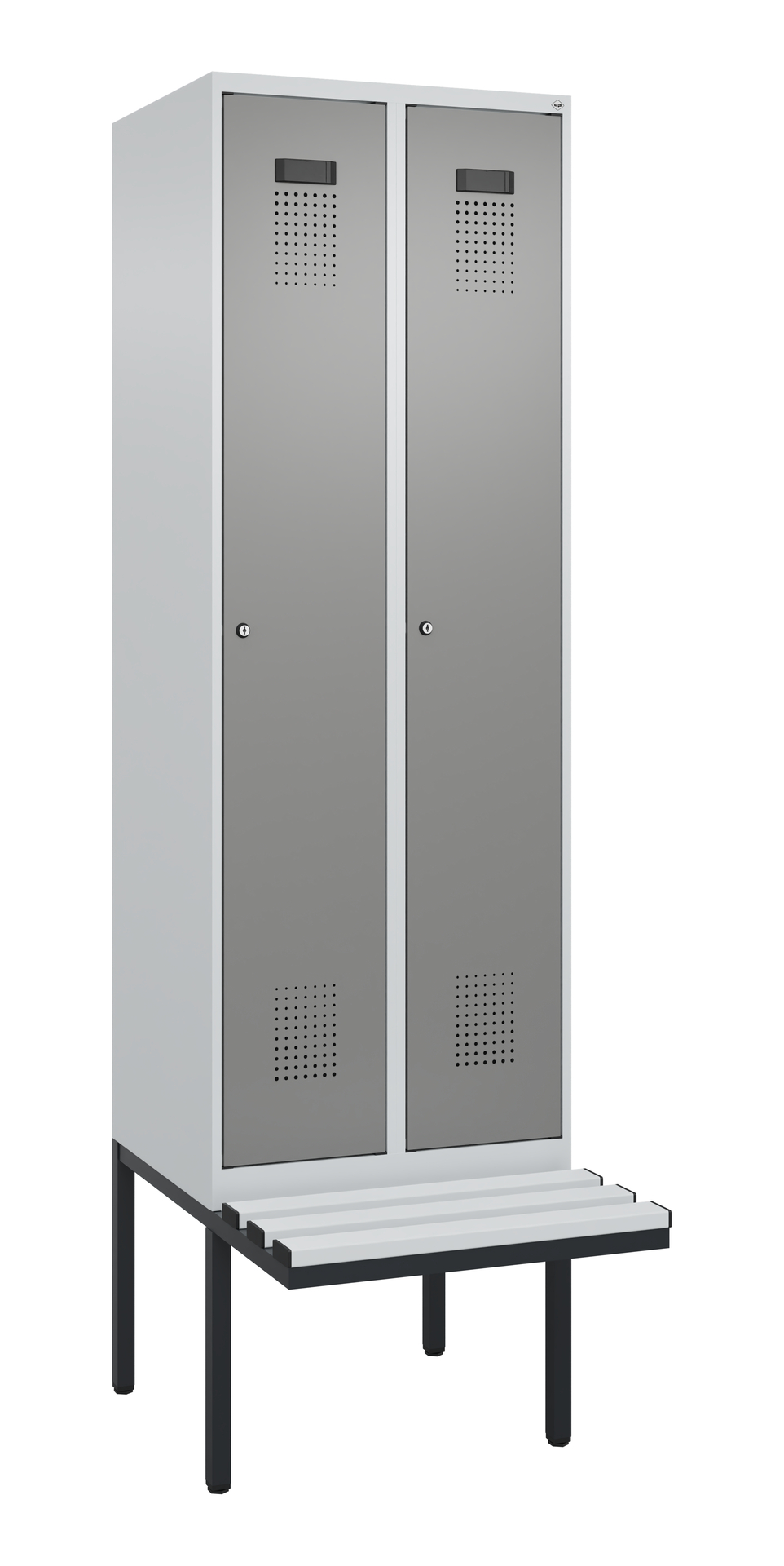 C+P Spind Evolo PLUS, Bank, 2 Abteil, 2120x600x815