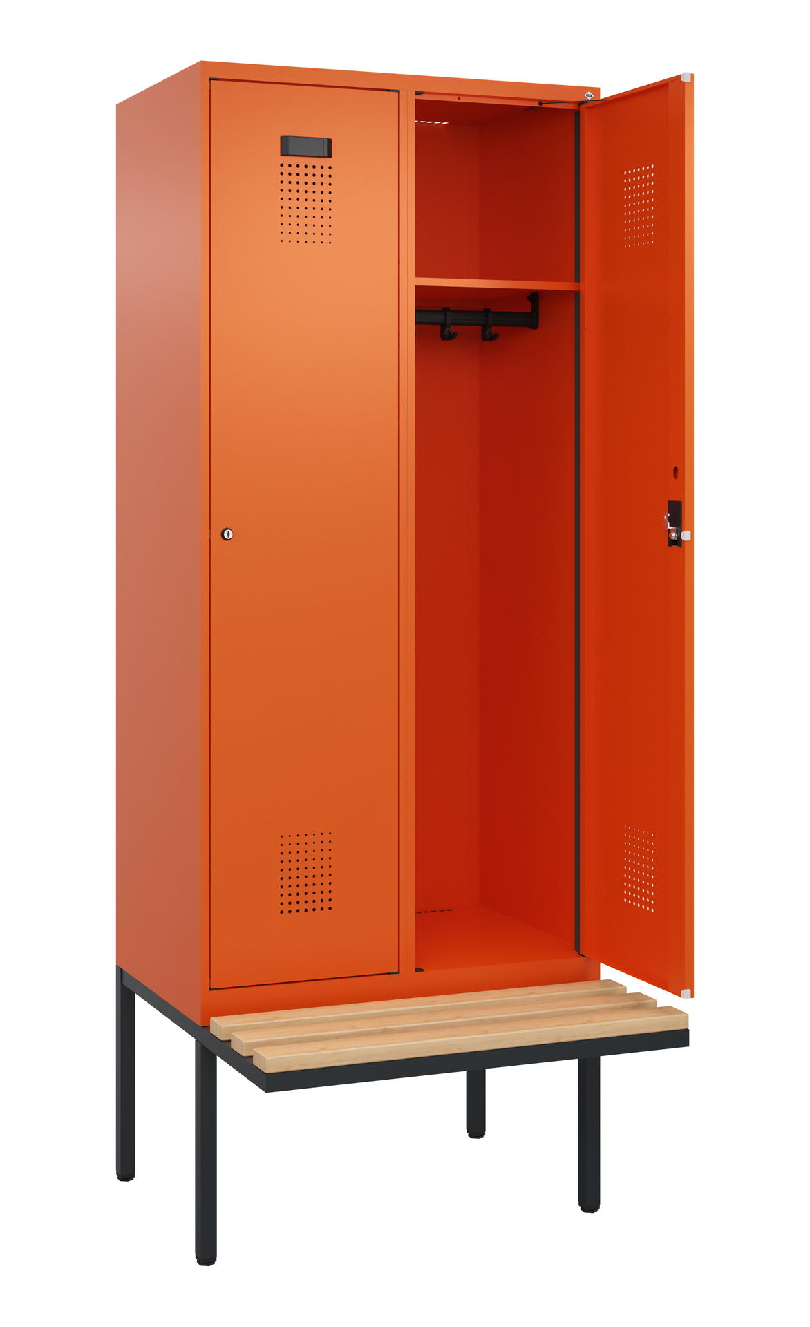 C+P Spind Evolo PLUS, Bank, 2 Abteile, 2120x800x81
