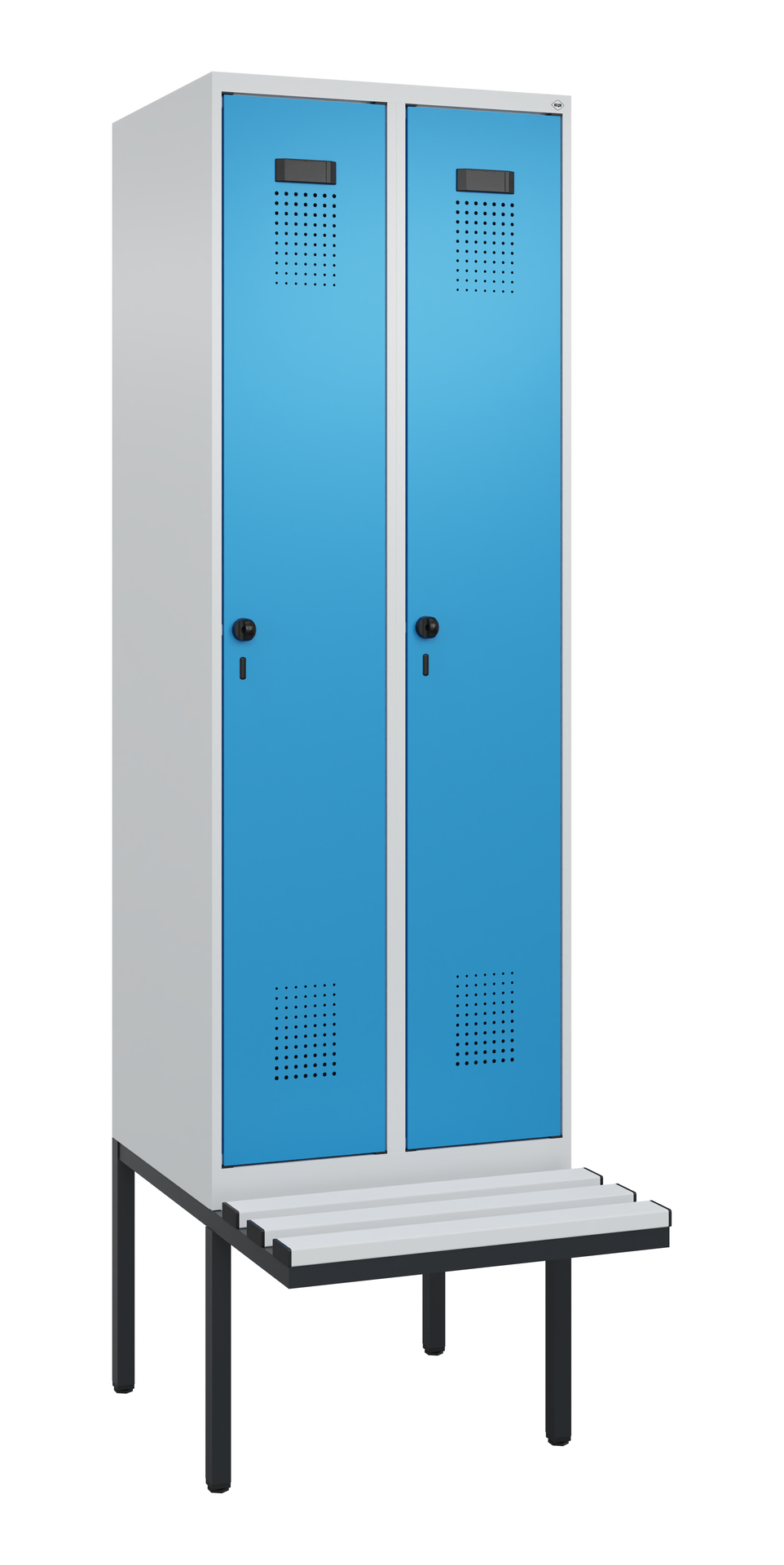 C+P Spind Evolo PLUS, Bank, 2 Abteil, 2120x600x815