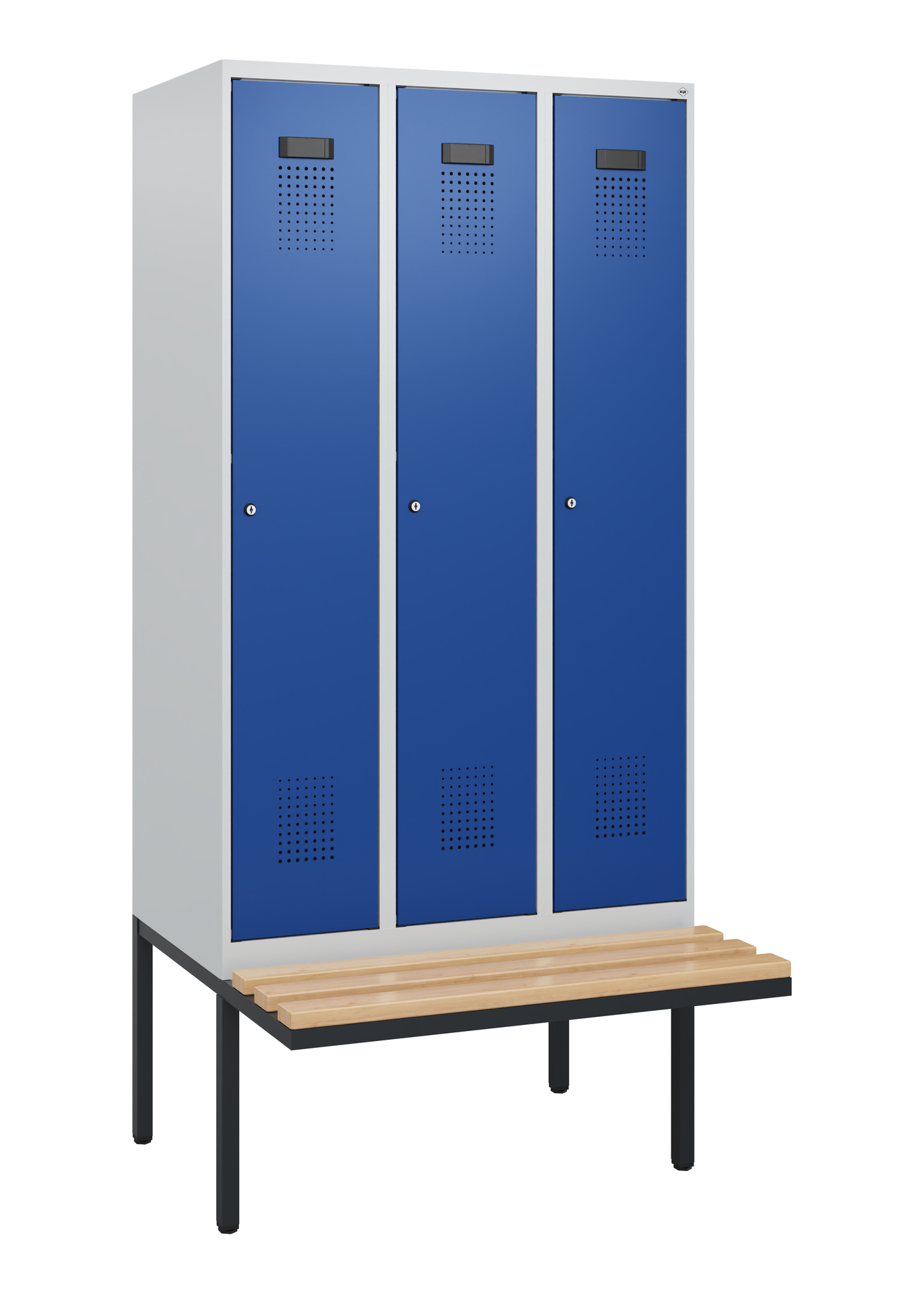 C+P Spind Evolo PLUS, Bank, 3 Abteile, 1950x900x81