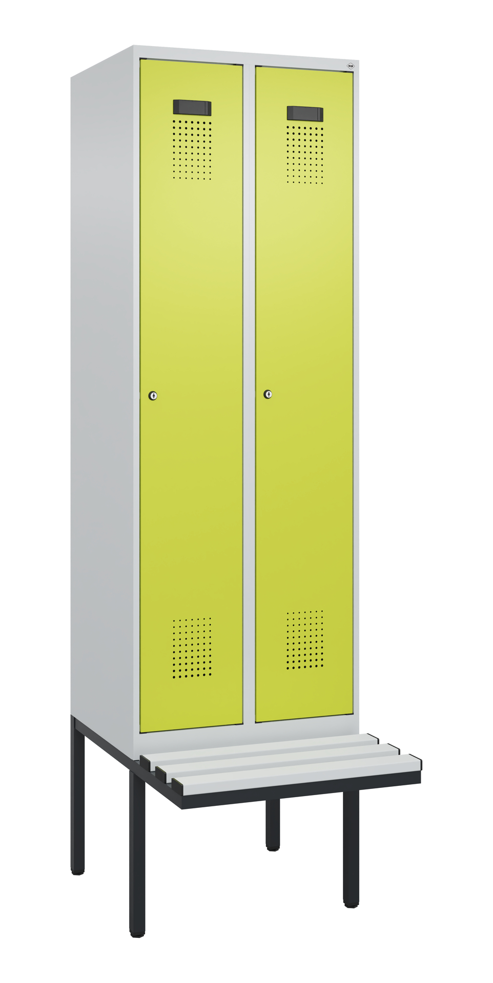 C+P Spind Evolo PLUS, Bank, 2 Abteil, 2120x600x815