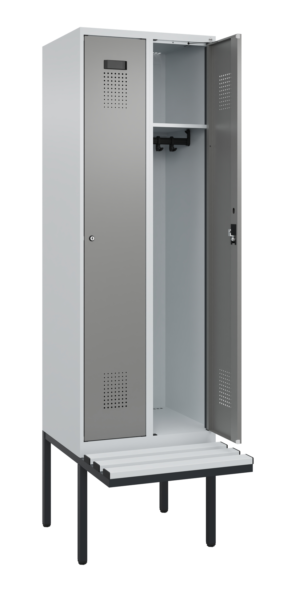 C+P Spind Evolo PLUS, Bank, 2 Abteil, 2120x600x815