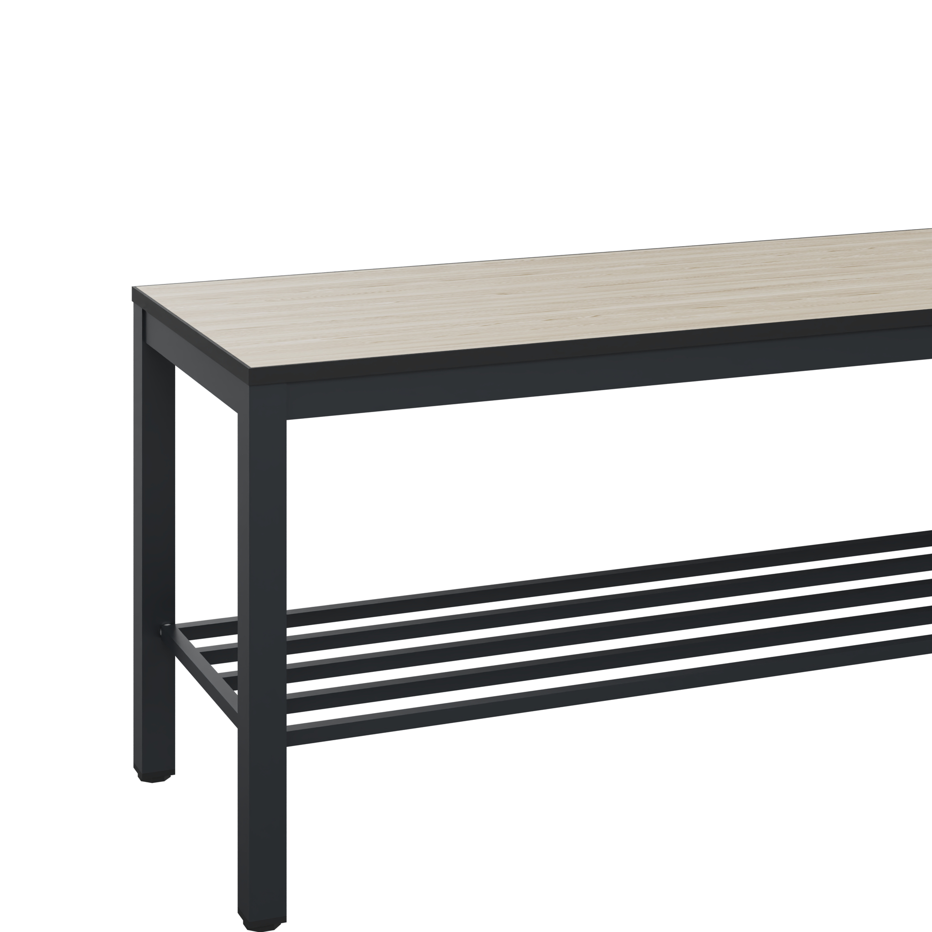 C+P Sitzbank Solid HPL, 438x1000x358mm, 7021/VK031