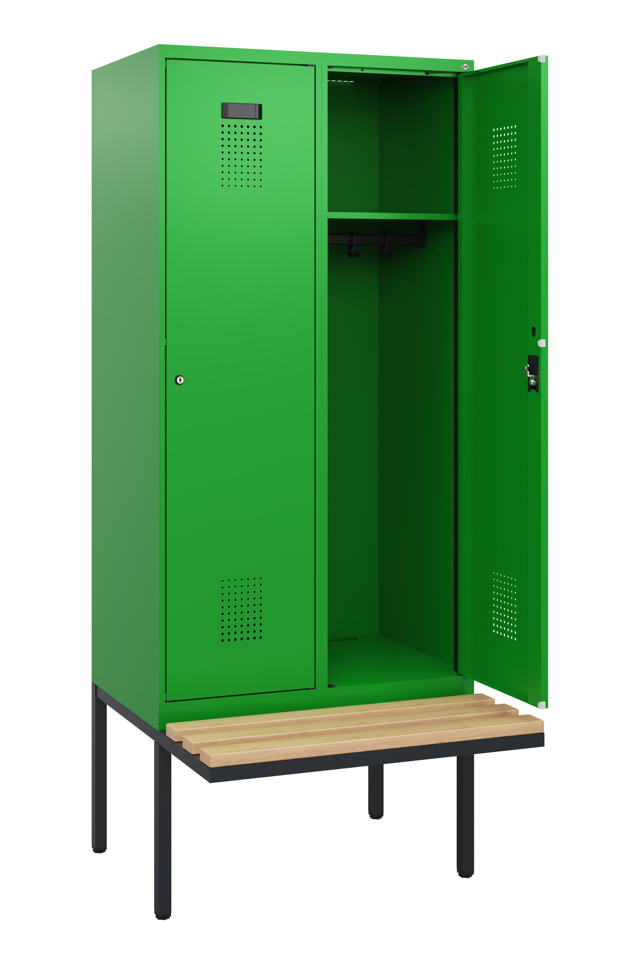 C+P Spind Evolo PLUS, Bank, 2 Abteile, 1950x800x81