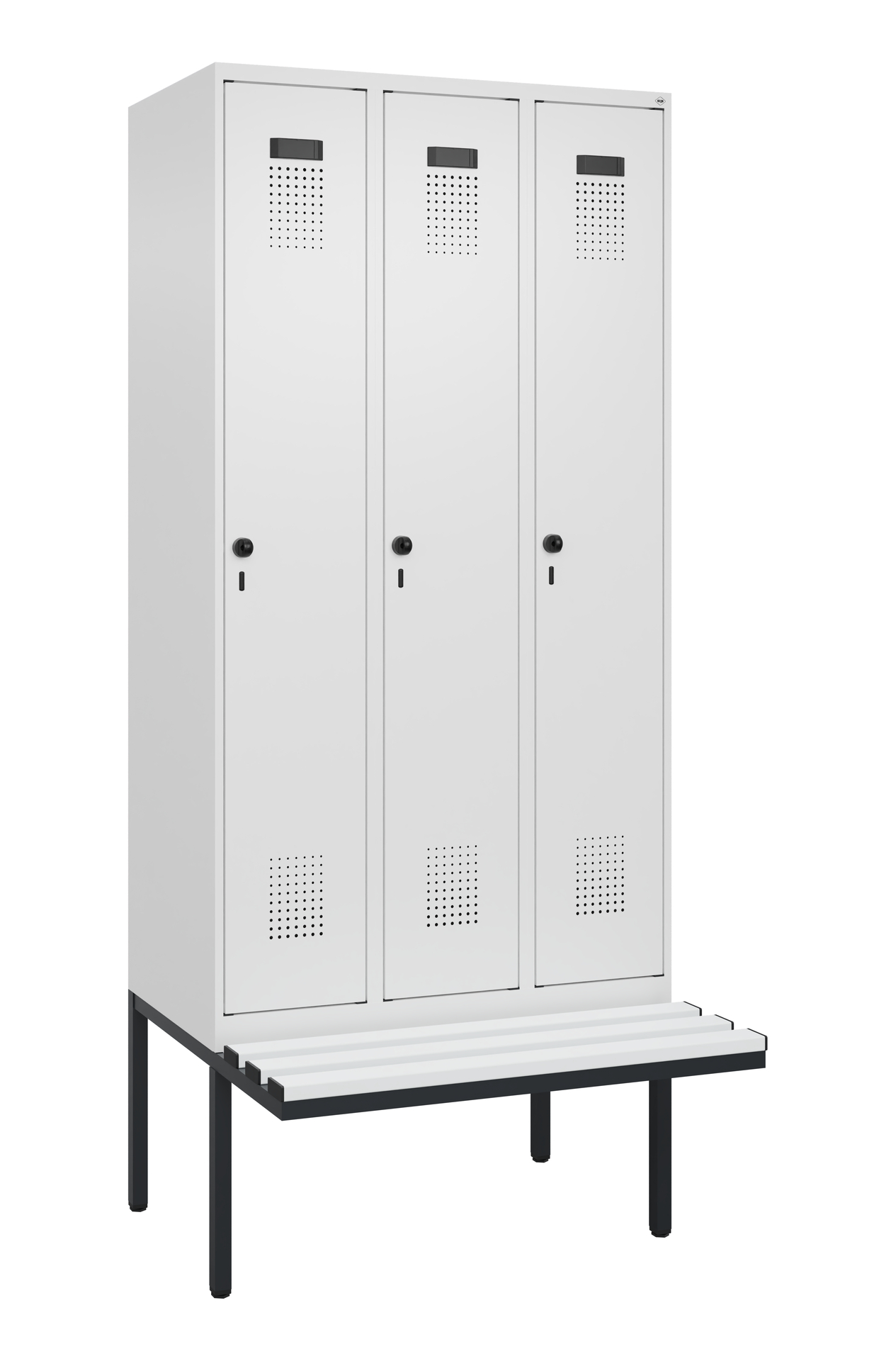 C+P Spind Evolo PLUS, Bank, 3 Abteile, 2120x900x81