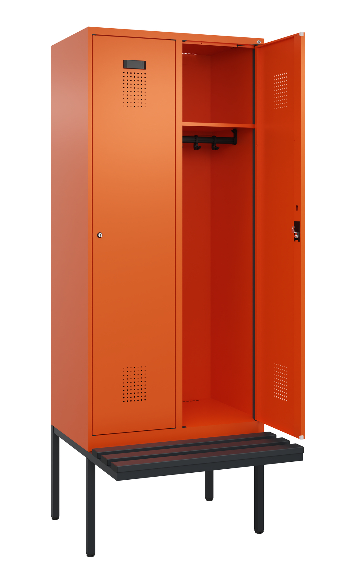 C+P Spind Evolo PLUS, Bank, 2 Abteile, 2120x800x81