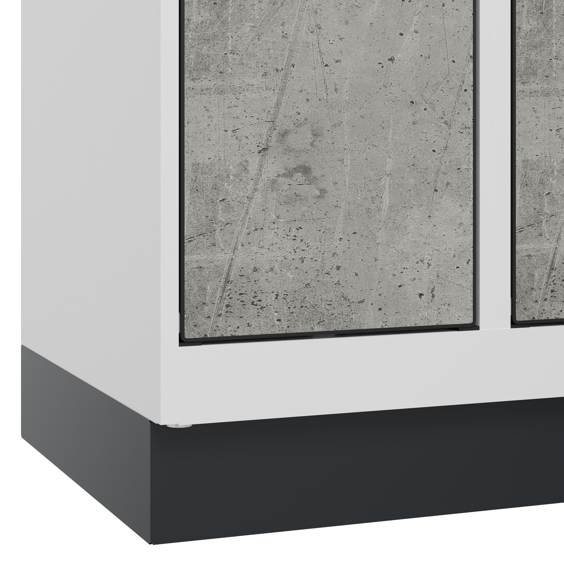 C+P Schlie�fachschrank Evolo PLUS, Sockel, 6 F�cher, 1950x300x500mm