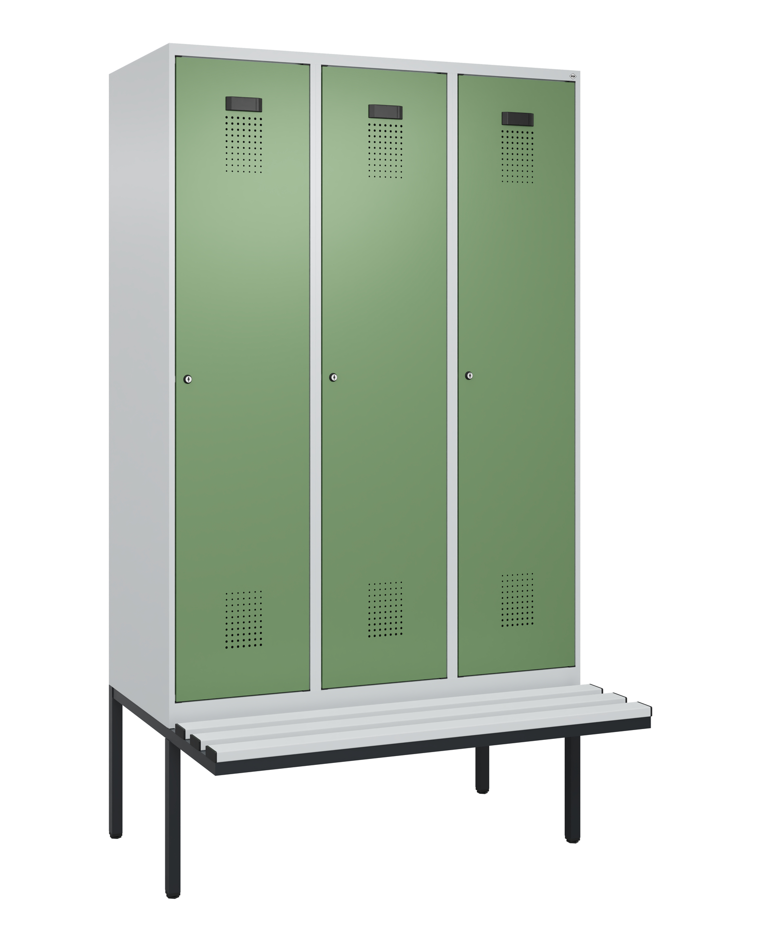 C+P Spind Evolo PLUS, Bank, 3 Abteile, 2120x1200x8
