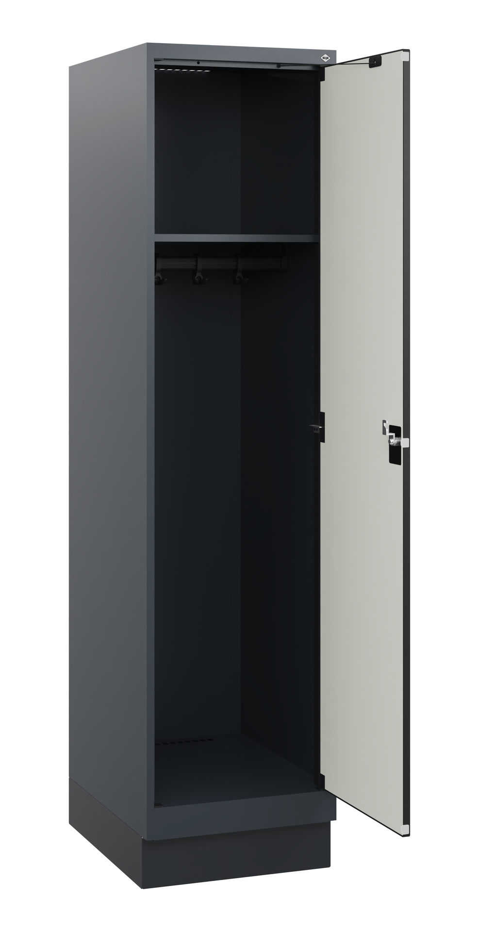 C+P Spind Evolo PLUS, Sockel, 1 Abteil, 1630x400x500mm