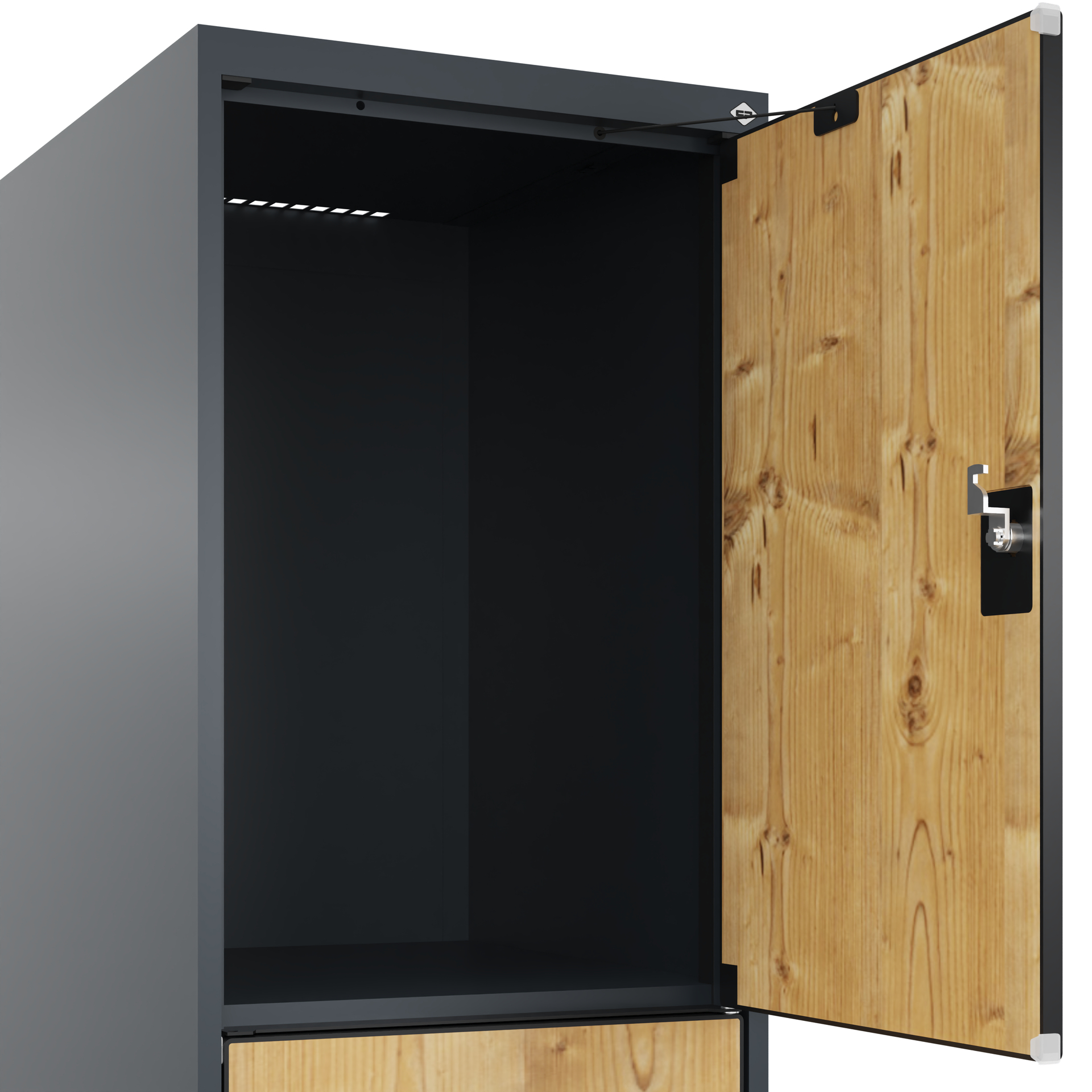 C+P Schlie�fachschrank Evolo PLUS, Sockel, 3 F�cher, 1950x400x500mm