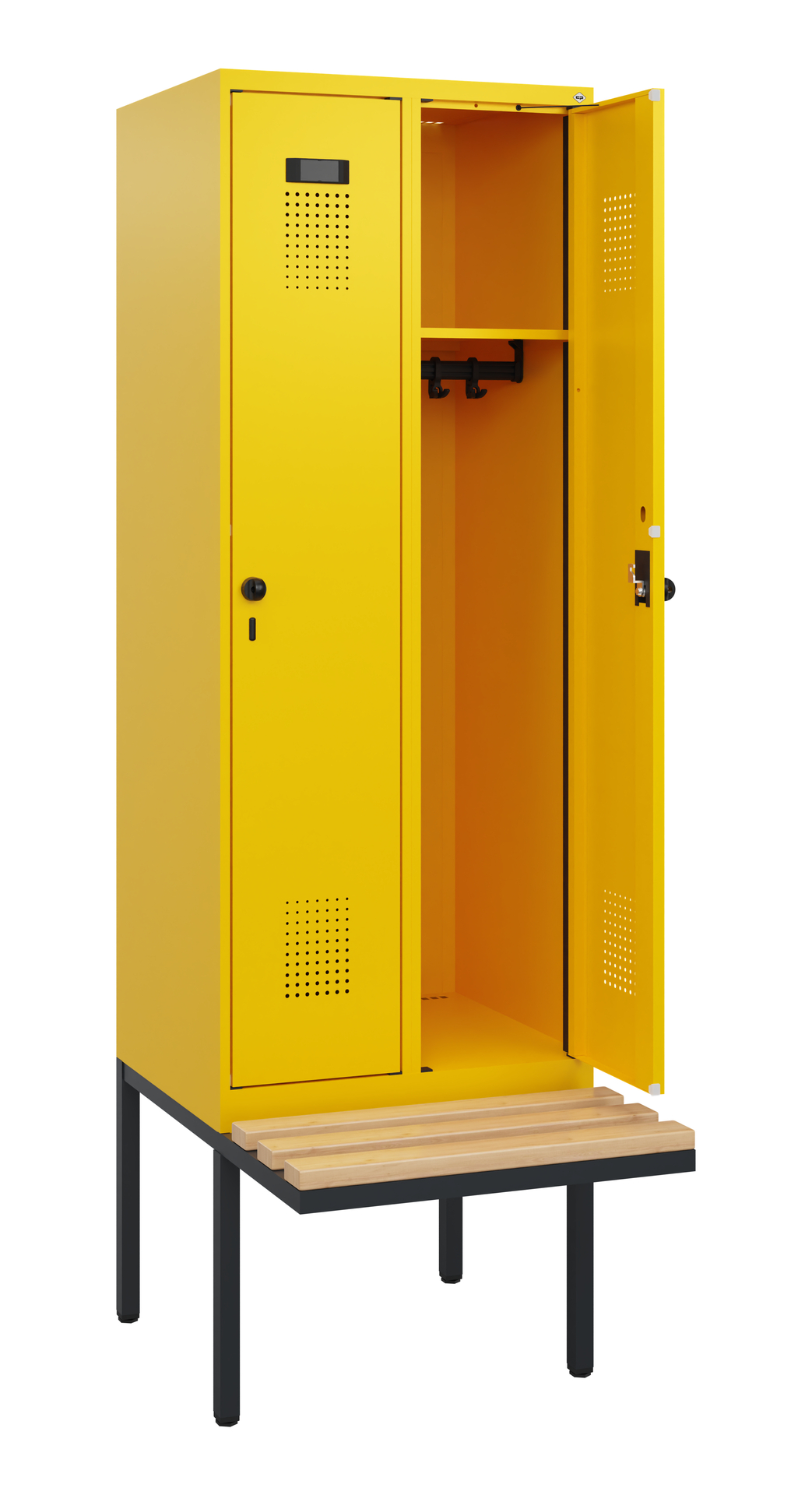 C+P Spind Evolo PLUS, Bank, 2 Abteile, 1950x600x81