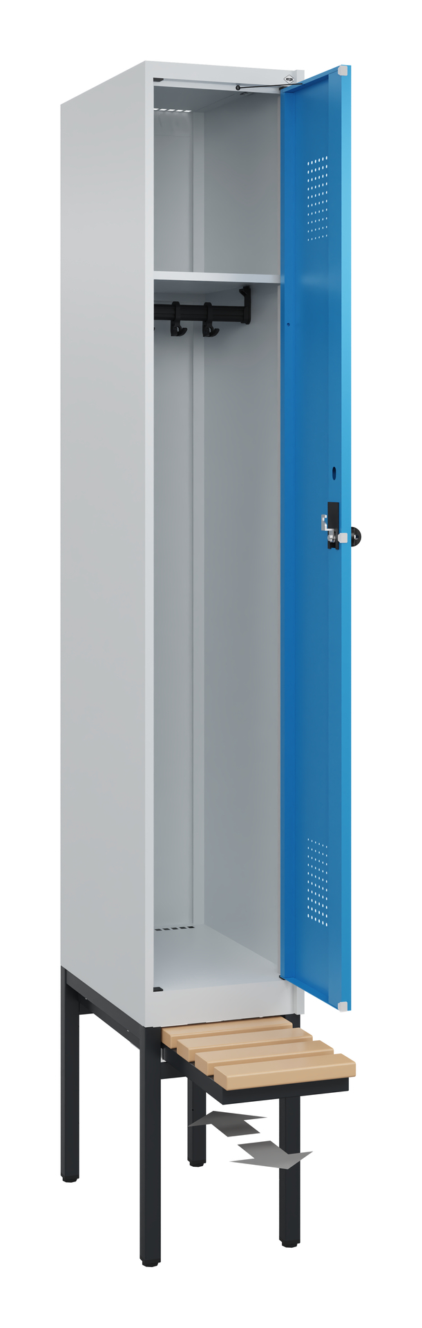C+P Spind Evolo PLUS, Bank, 1 Abteil, 2120x300x815mm