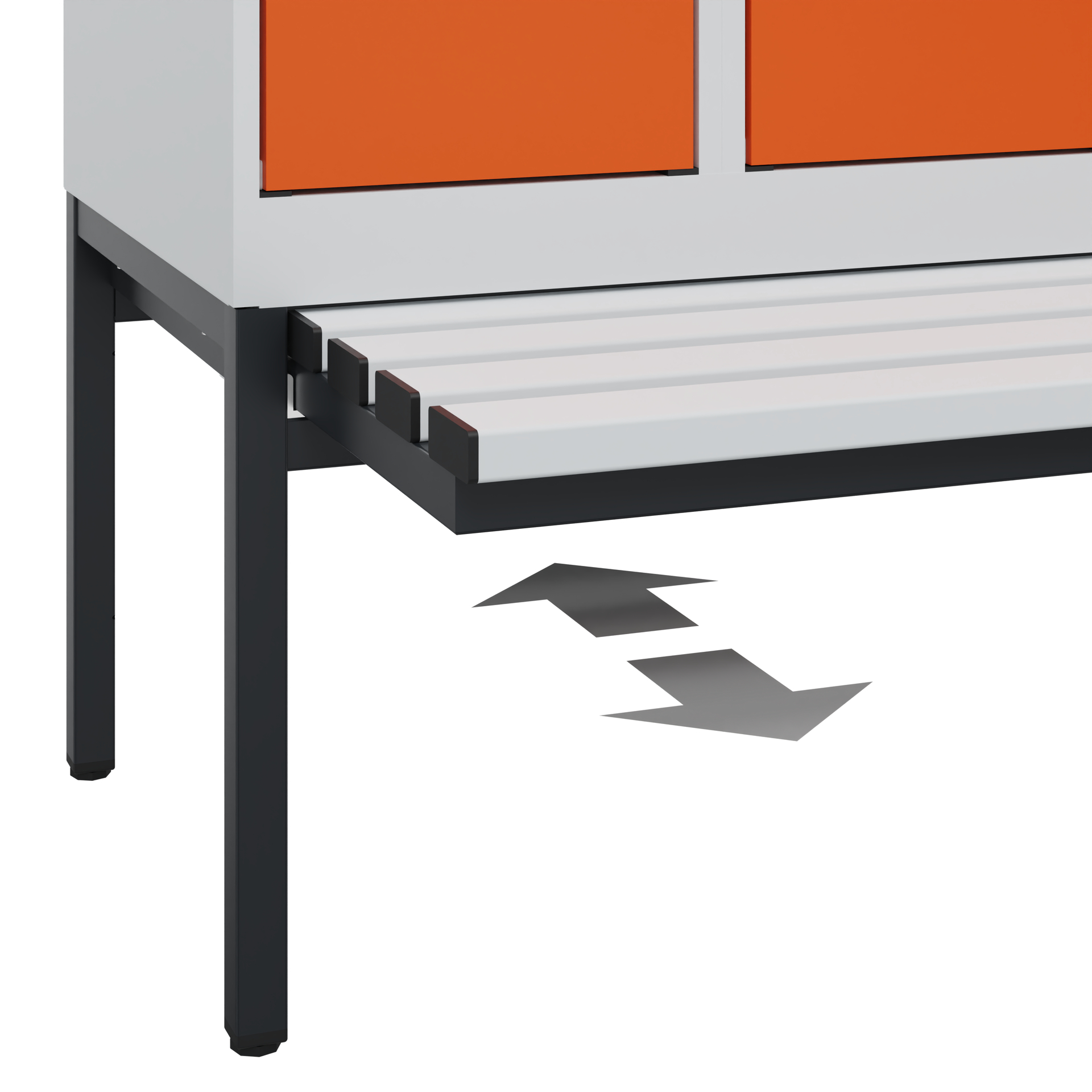 C+P Spind Evolo PLUS, Bank, 3 Abteile, 1950x900x815mm