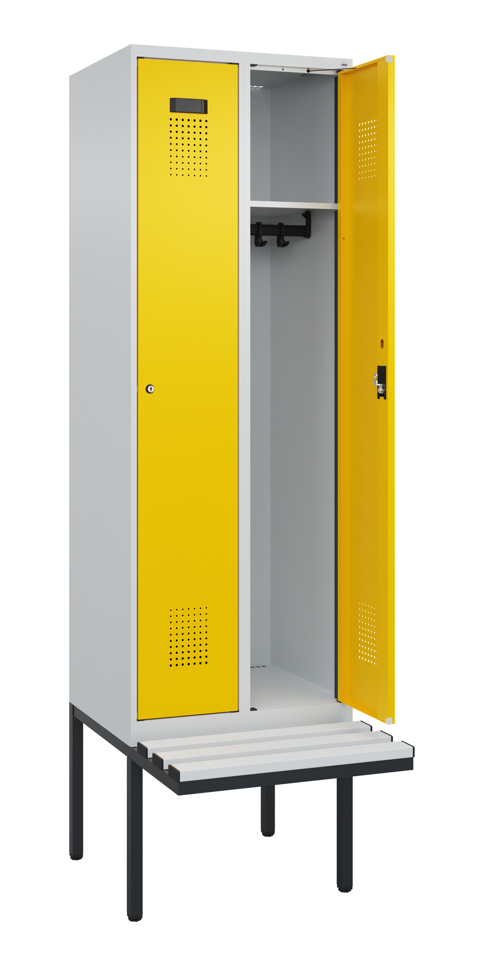 C+P Spind Evolo PLUS, Bank, 2 Abteil, 2120x600x815