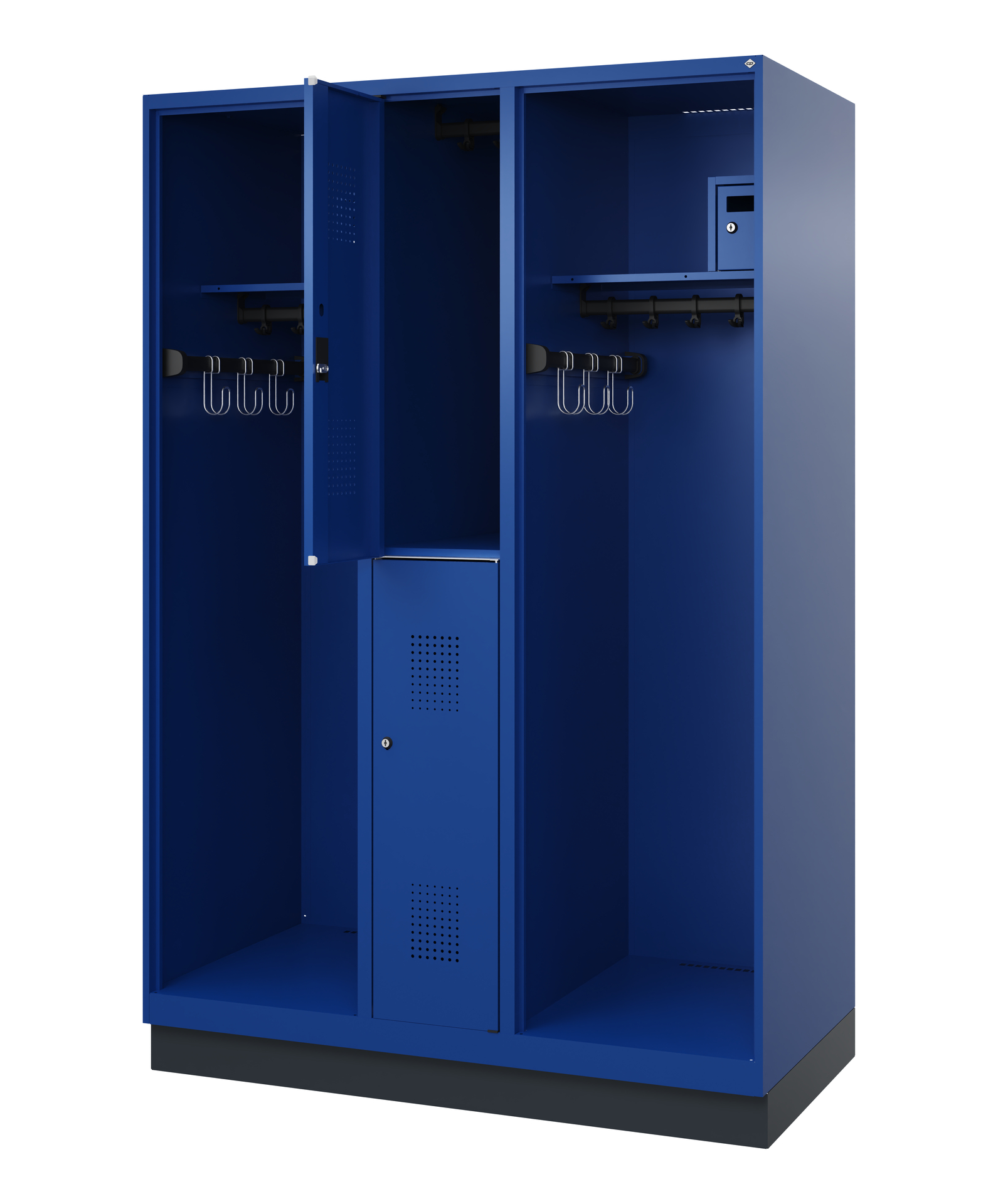 C+P Feuerwehrspind Maxi, 2 Fächer, 1850x1300x600mm