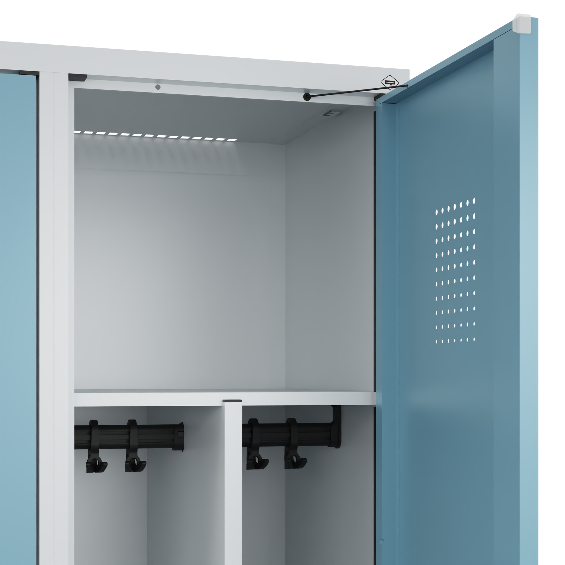C+P Spind Evolo PLUS, Bank, 3 Abteile, 2120x1200x815mm