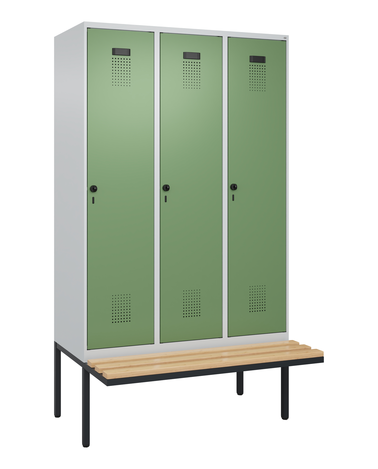 C+P Spind Evolo PLUS, Bank, 3 Abteile, 2120x1200x8