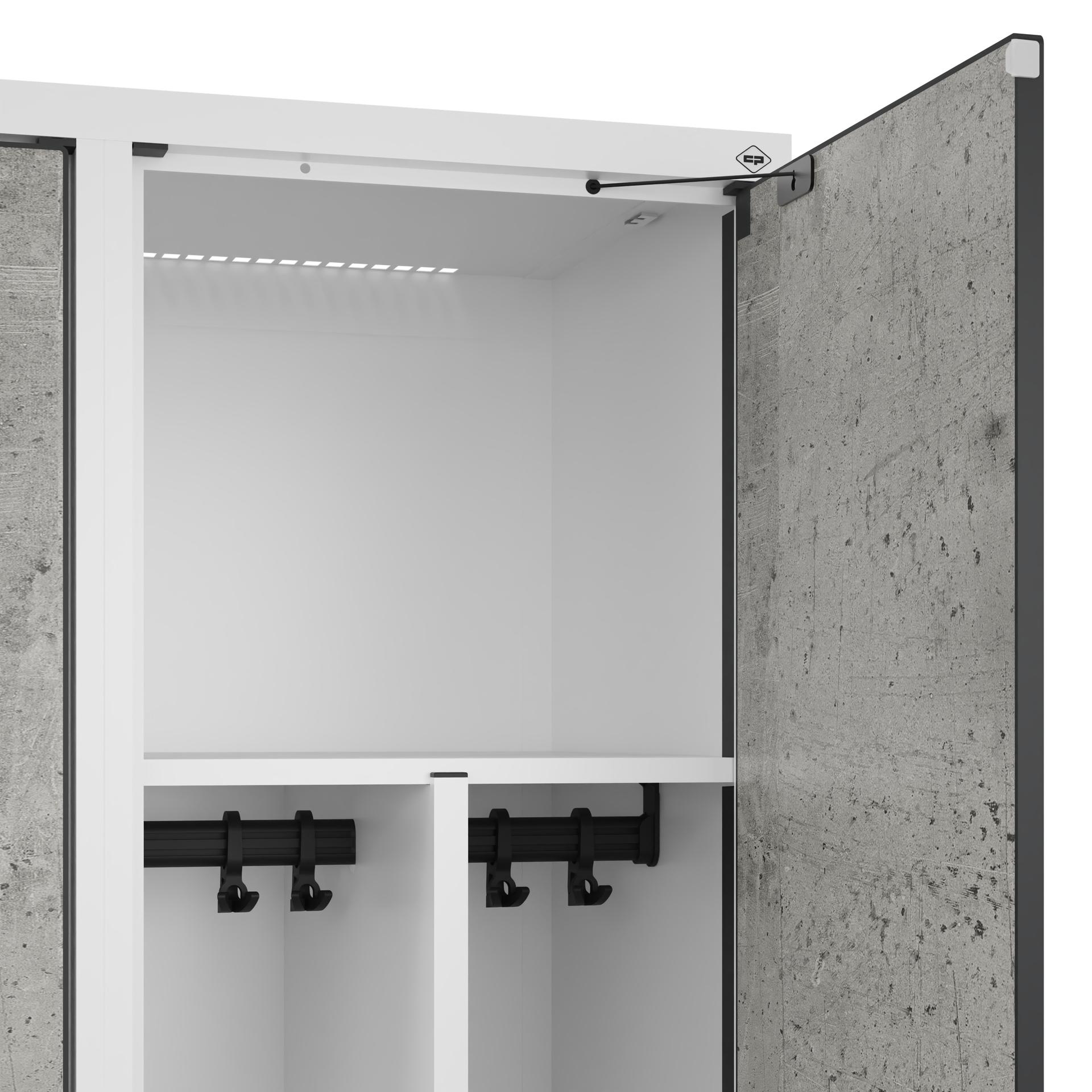 C+P Spind Evolo PLUS, F��e, 1 Abteil, 1950x400x500mm